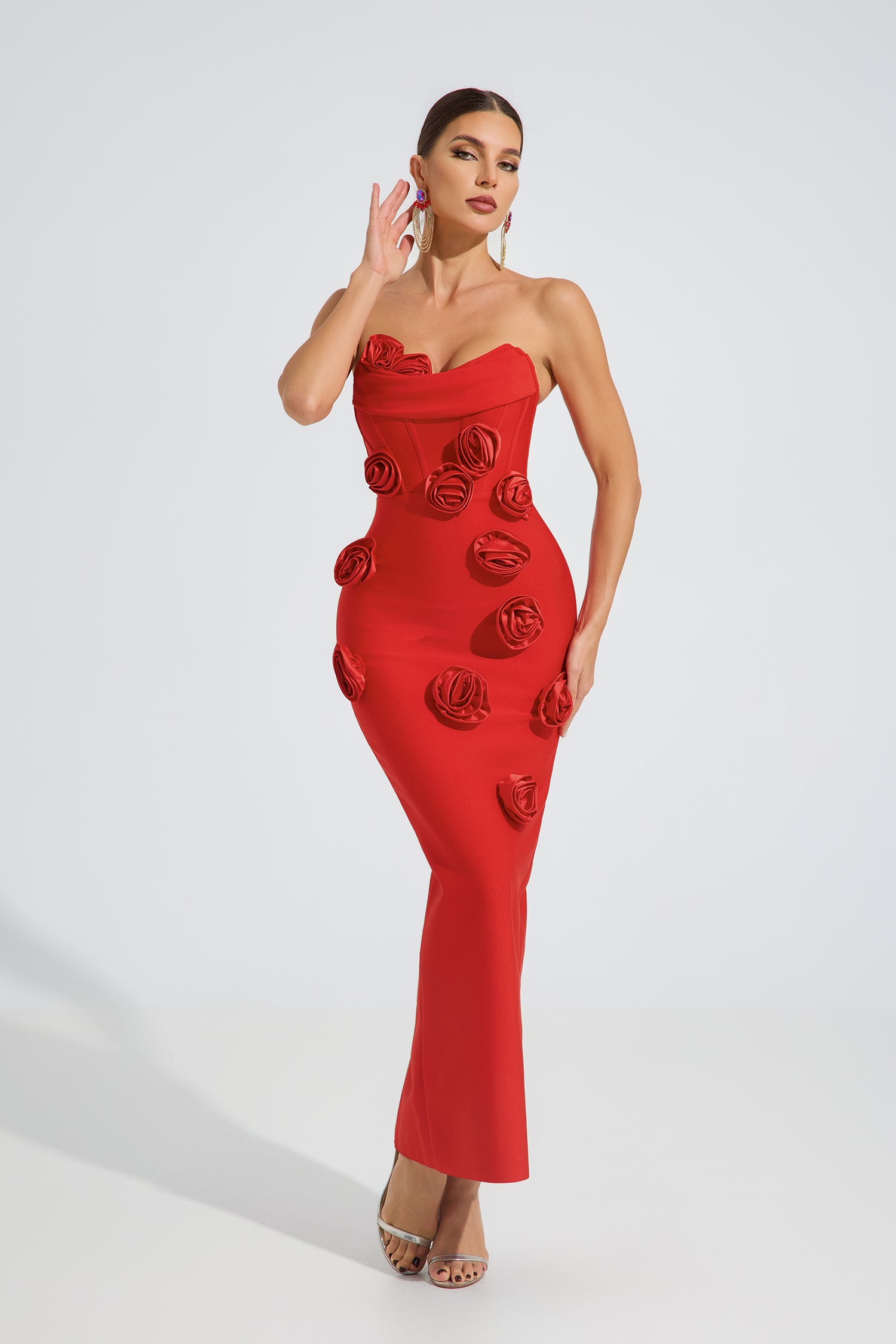 Calyx Scarlet Rose Maxi Dress