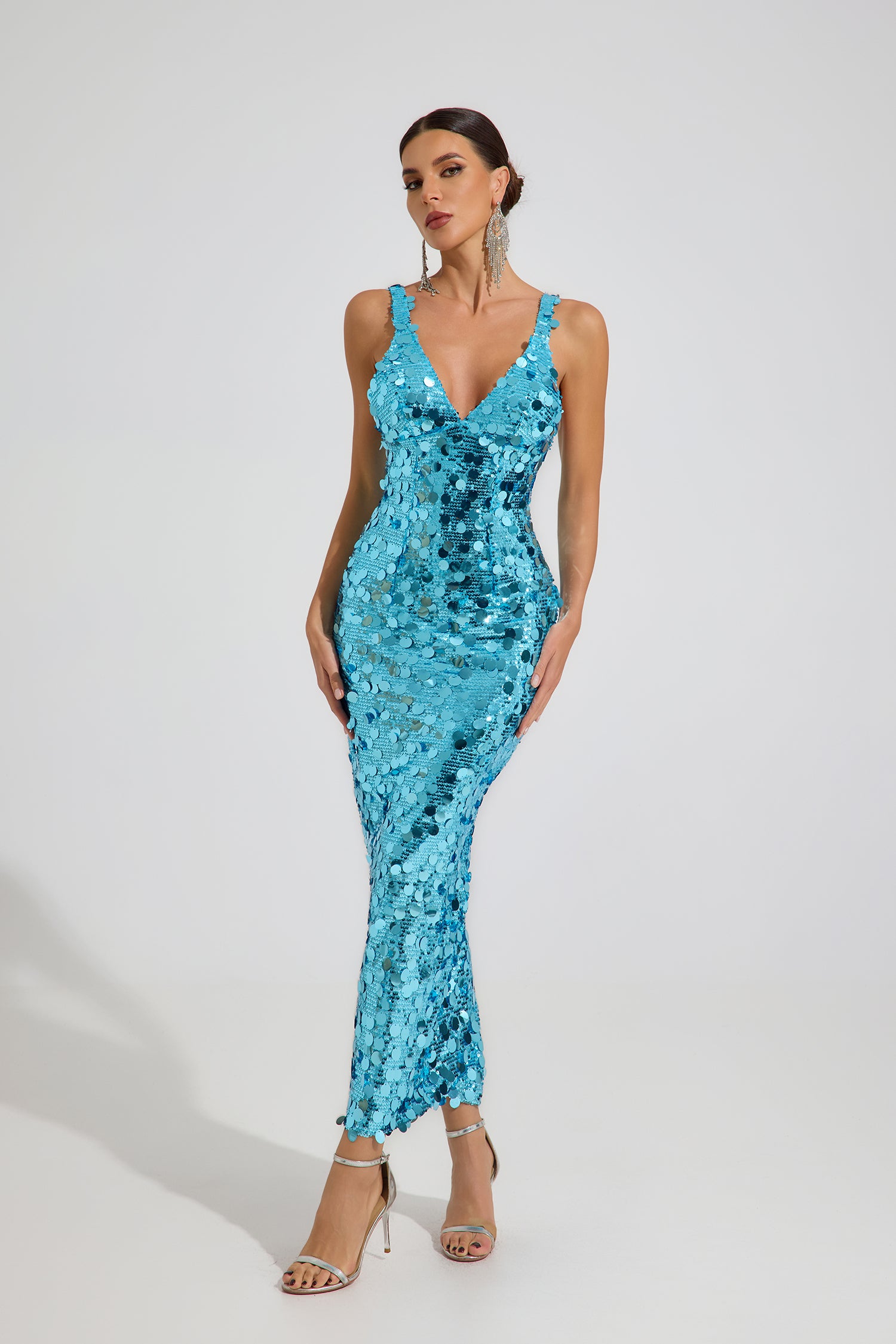 Loxley Ocean Glow Sequin Maxi Dress