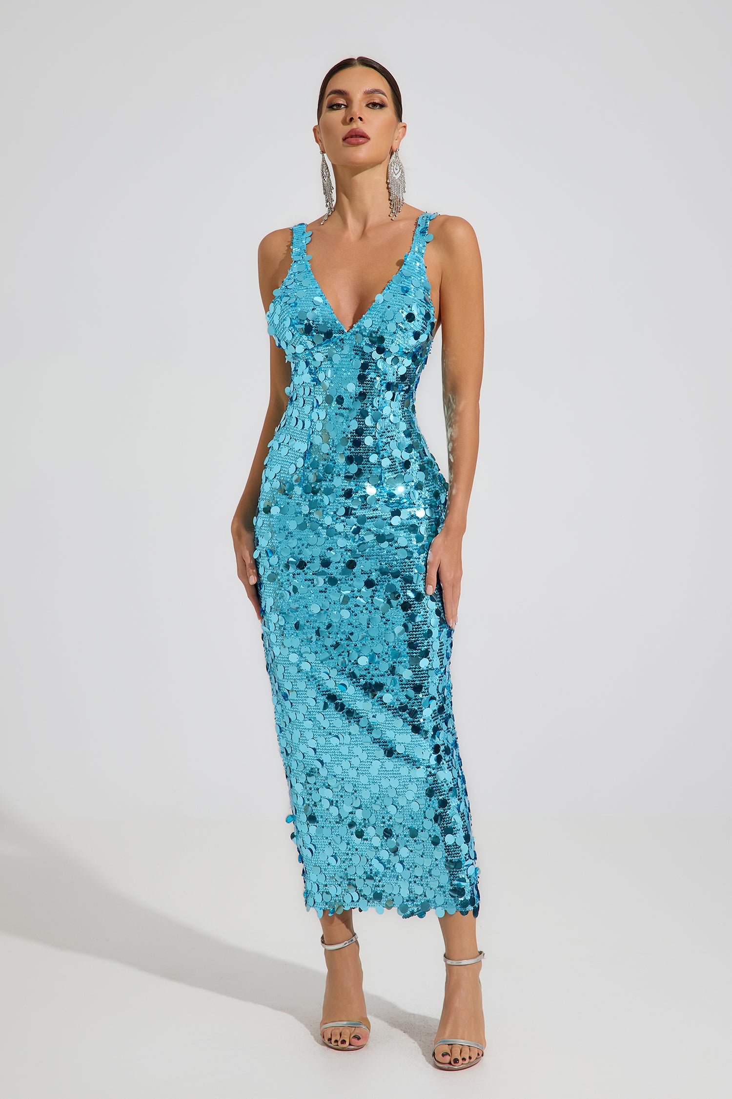 Loxley Ocean Glow Sequin Maxi Dress