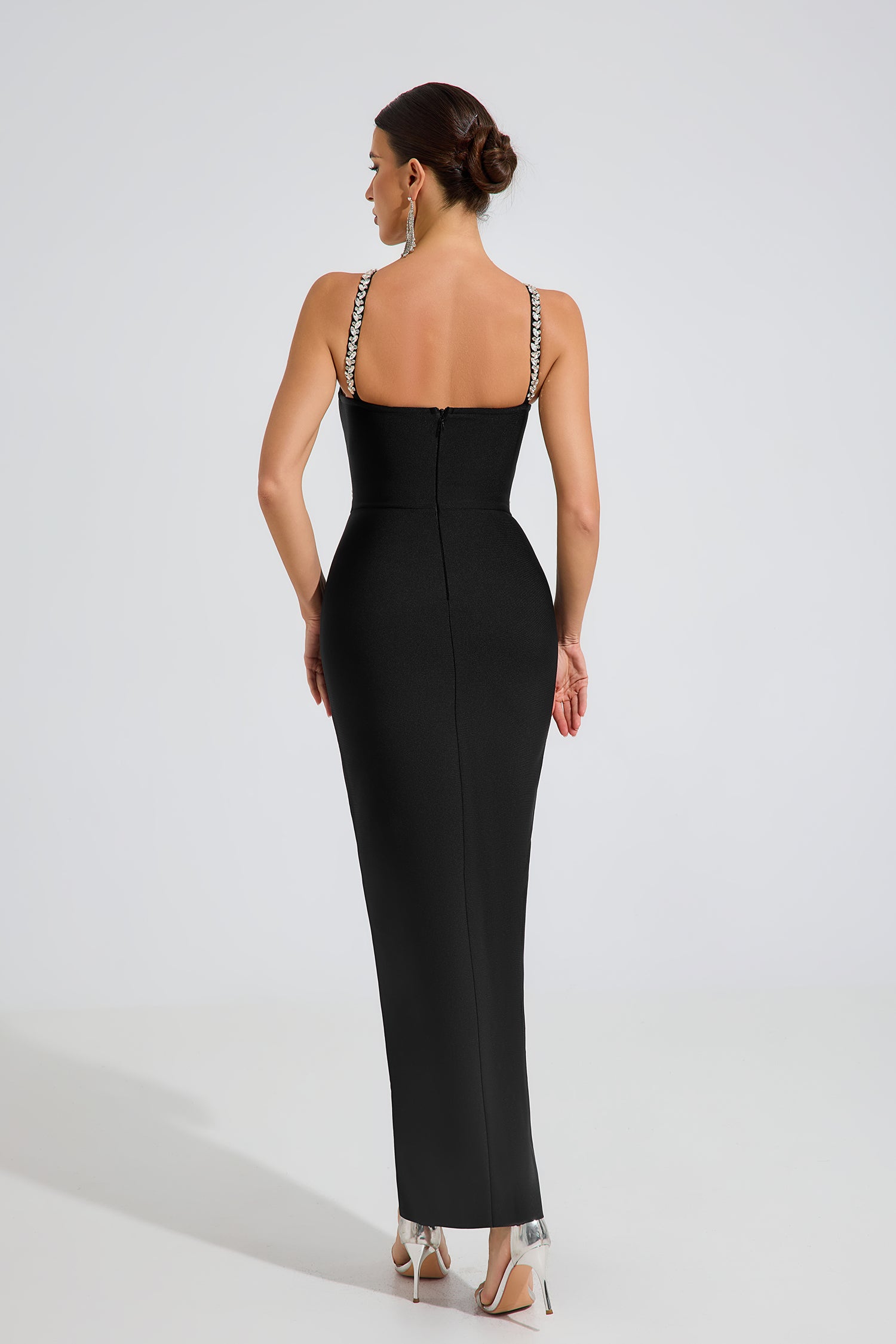Thora Crystal Enchant Bodycon Maxi Dress