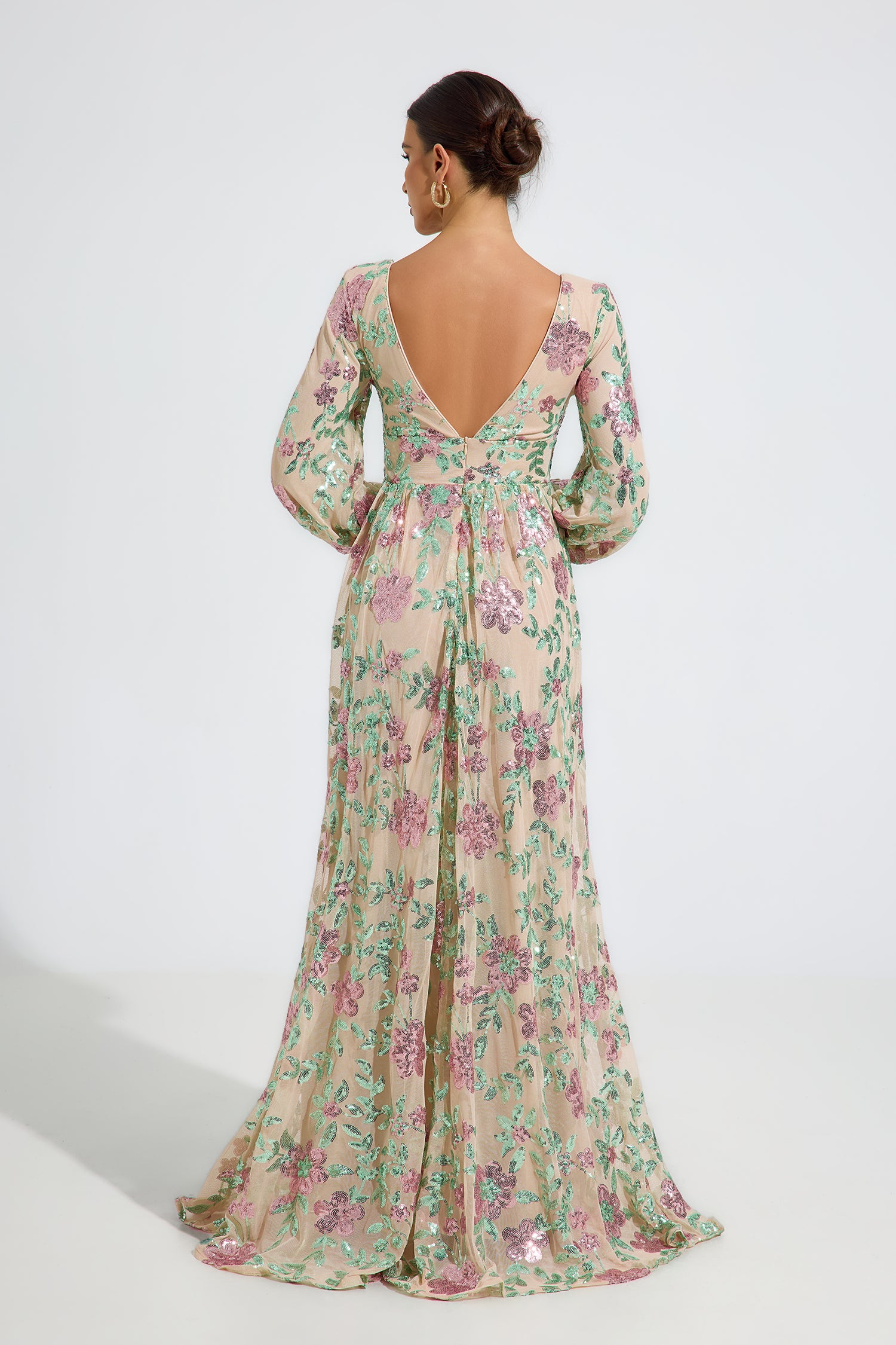 Amabel Blossom Embroidered Maxi Dress