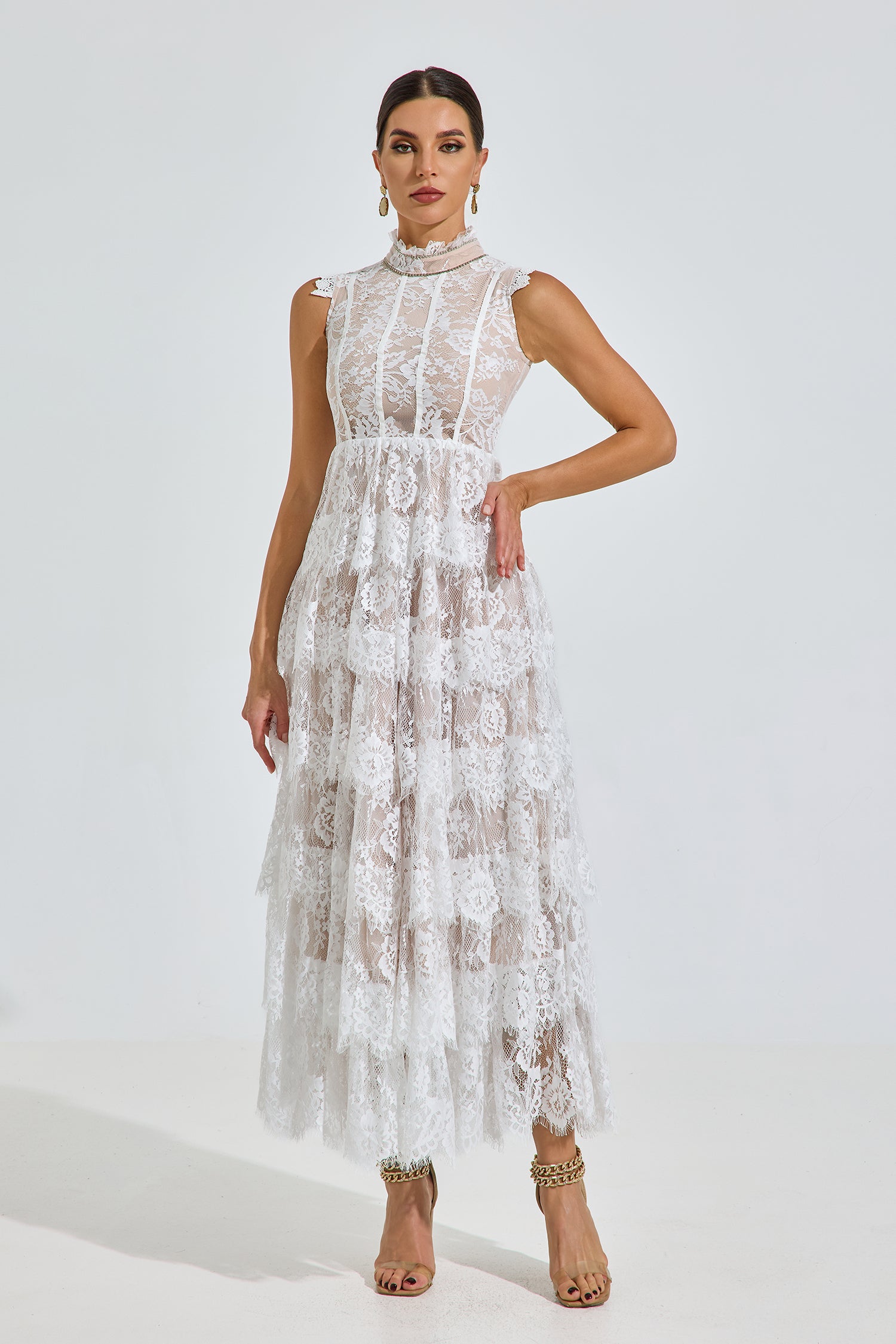 Serelis Lace Grace Maxi Dress