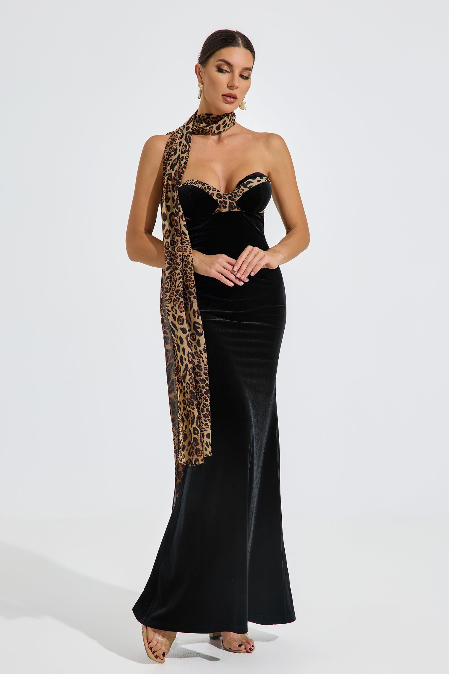 Virginia Velvet Wild Elegance Maxi Dress