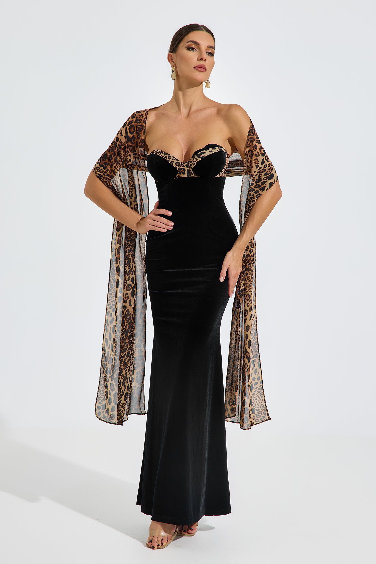 Virginia Velvet Wild Elegance Maxi Dress