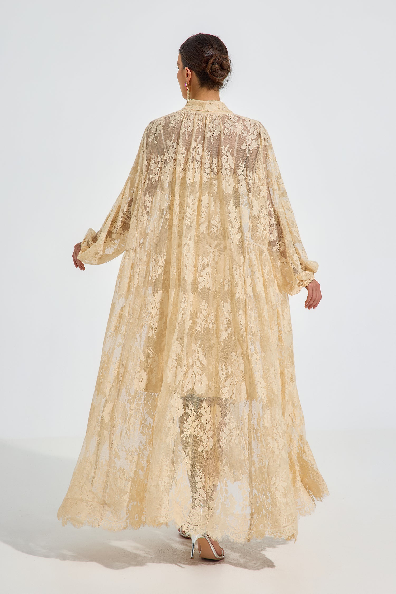 Chanelle Vintage Lace Maxi Dress