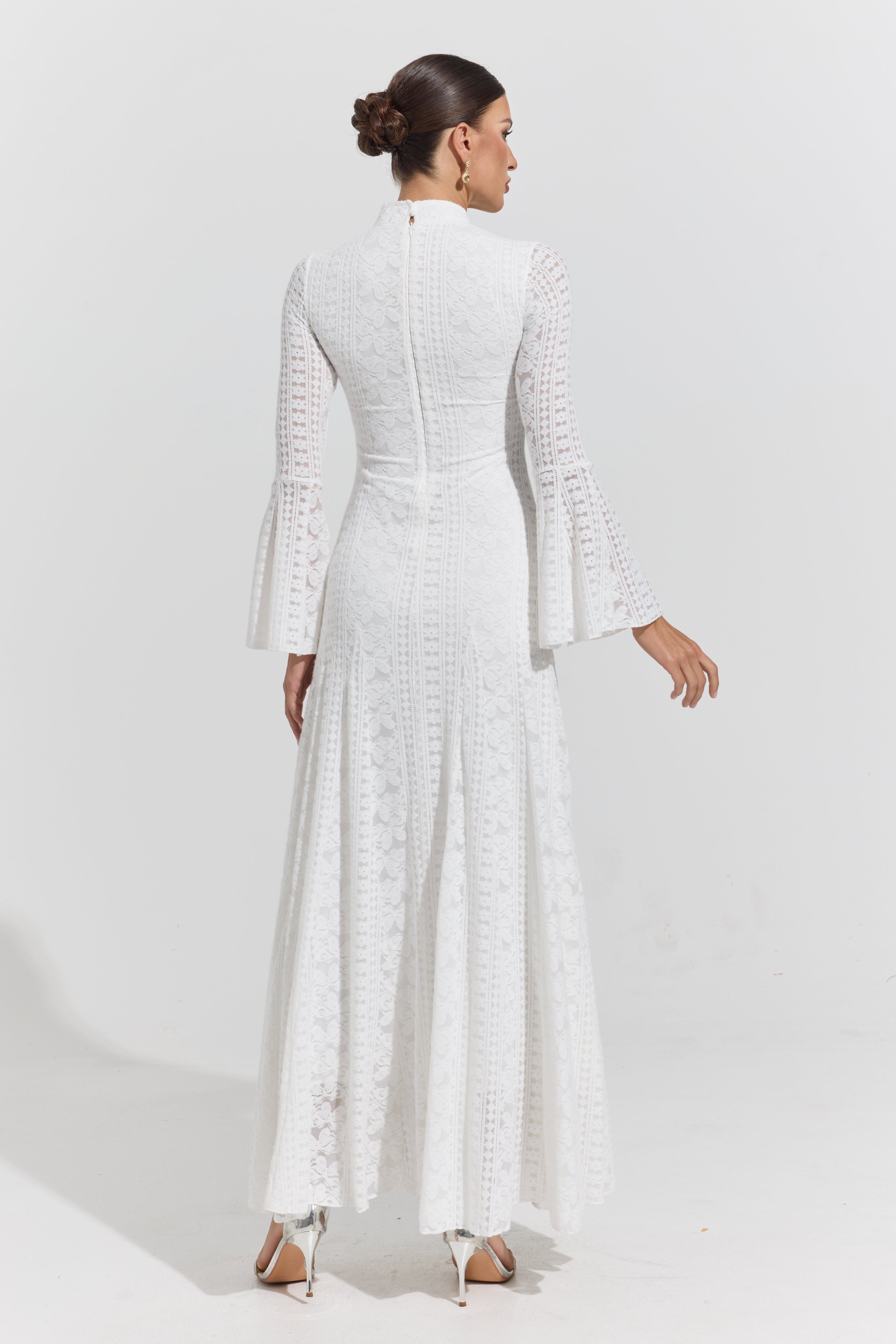 Delphine Blanc Lace Maxi Dress