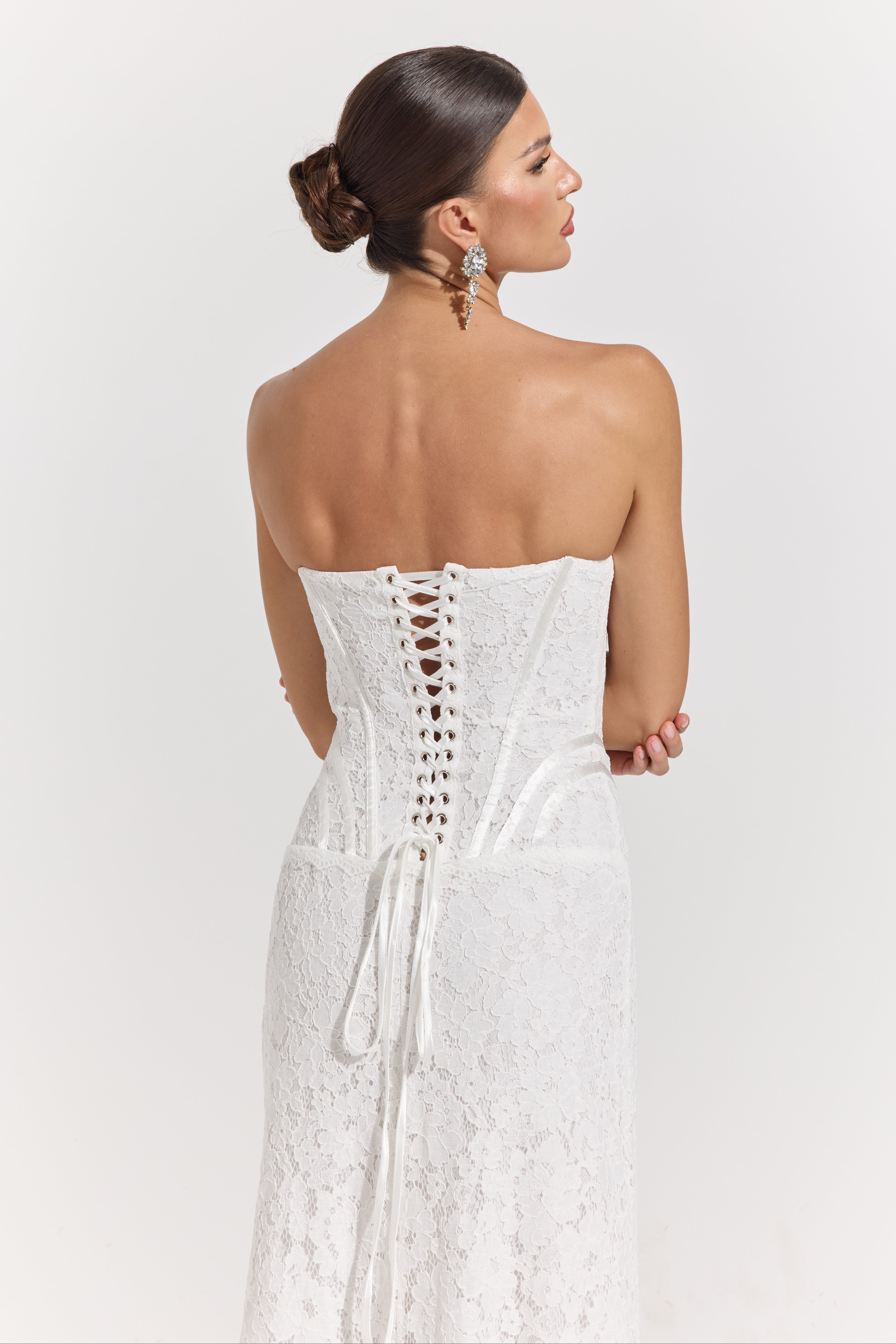 Alayna Lace Corset Bridal Maxi Dress
