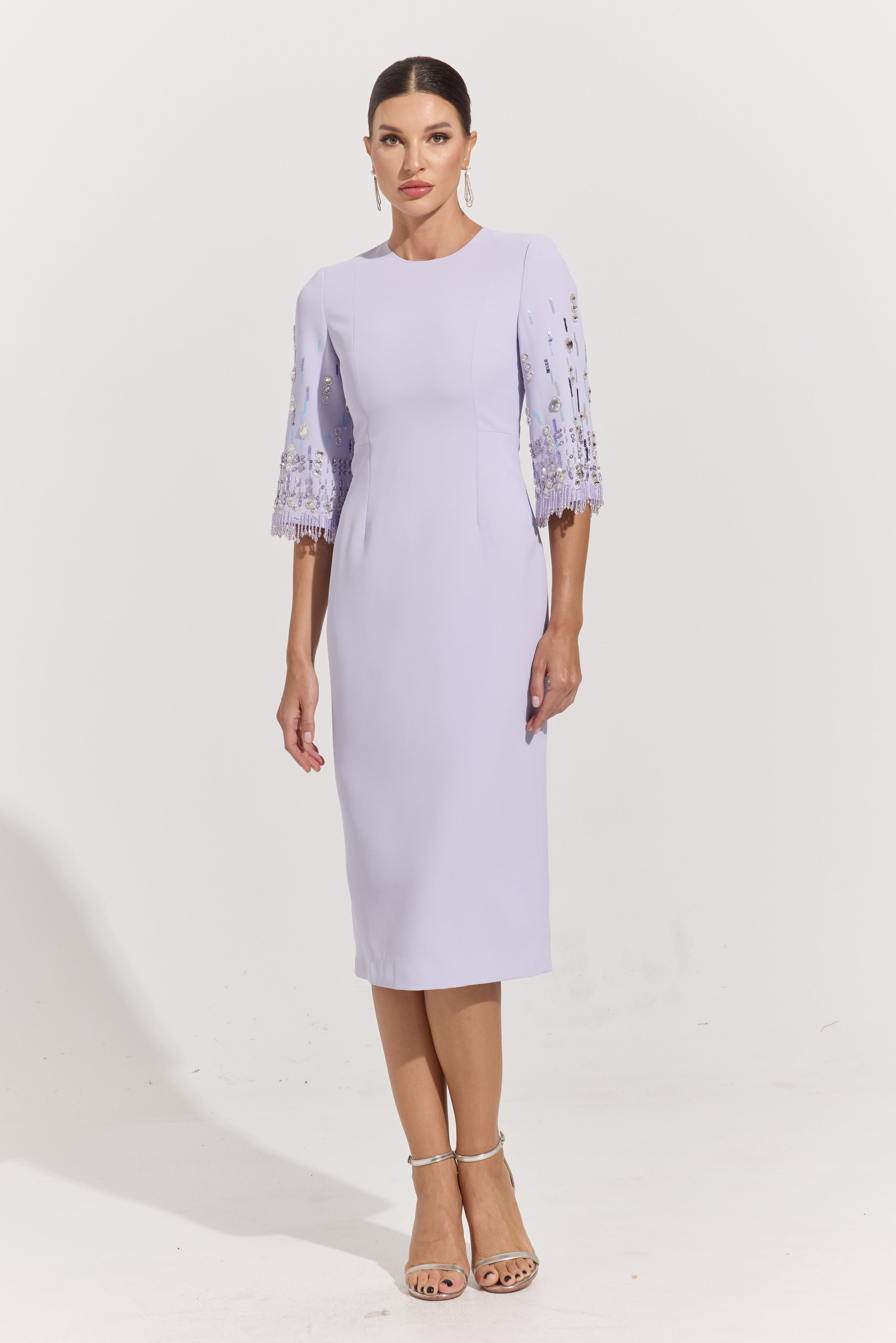 Belva Lavender Lumière Midi Dress
