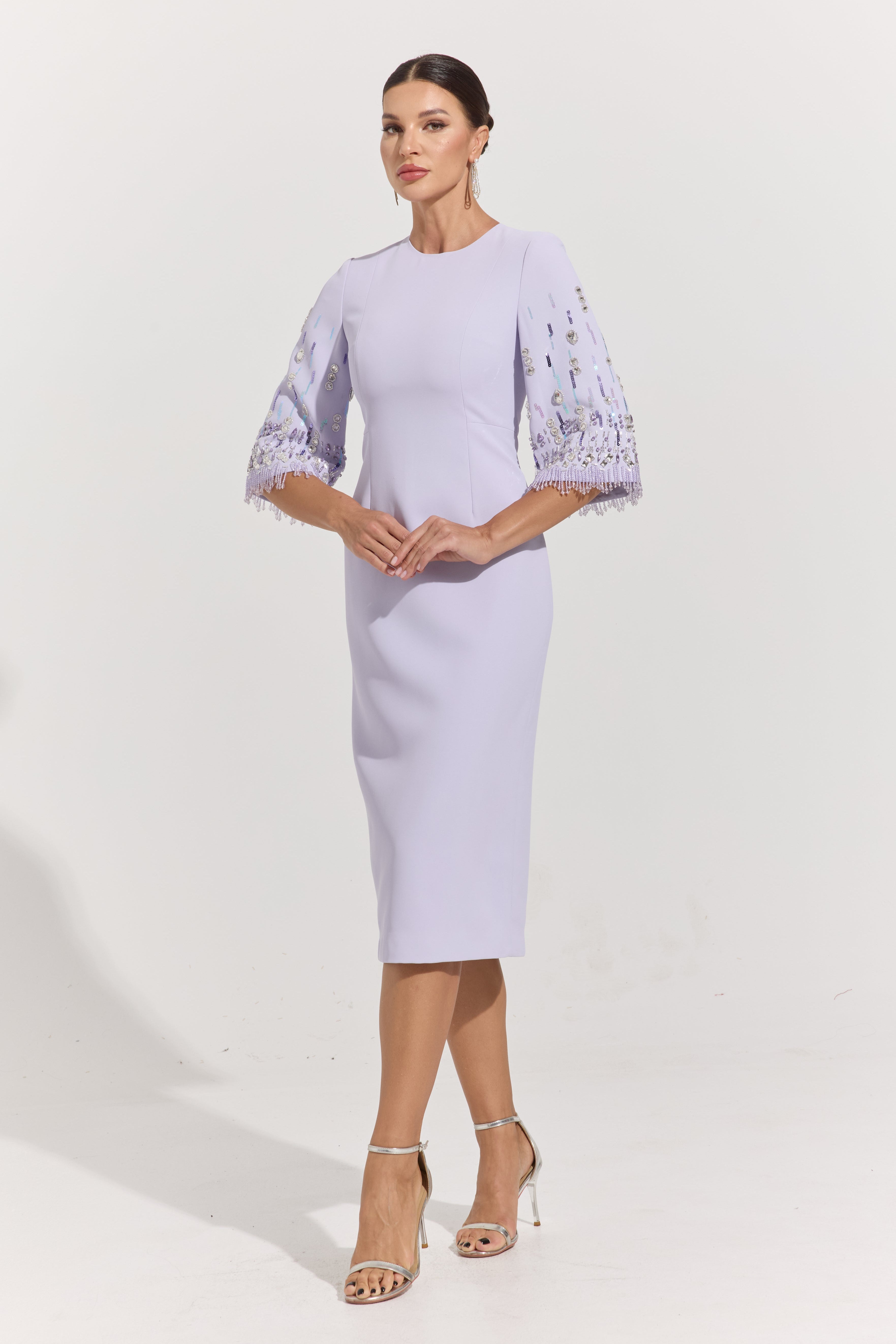 Belva Lavender Lumière Midi Dress