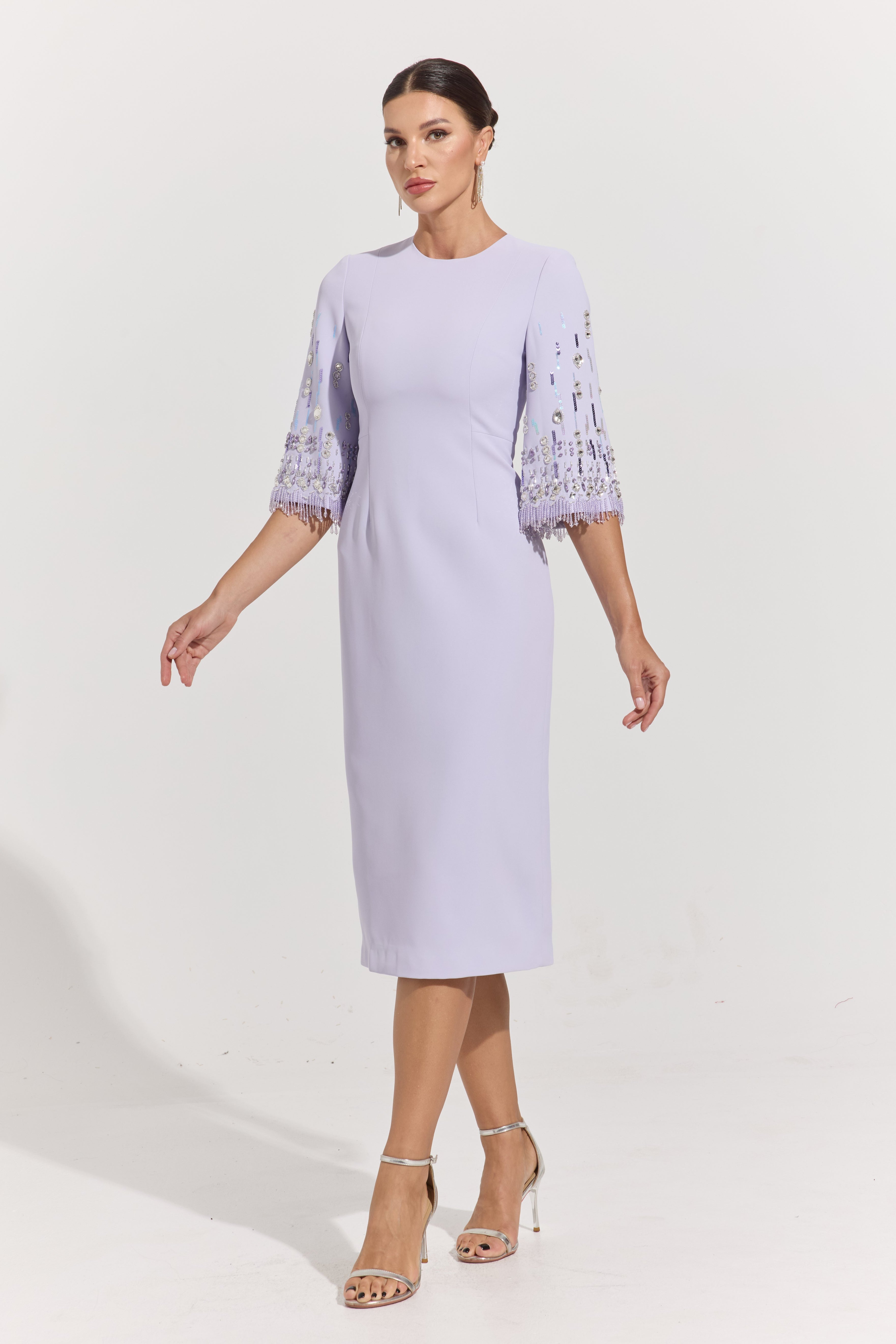 Belva Lavender Lumière Midi Dress