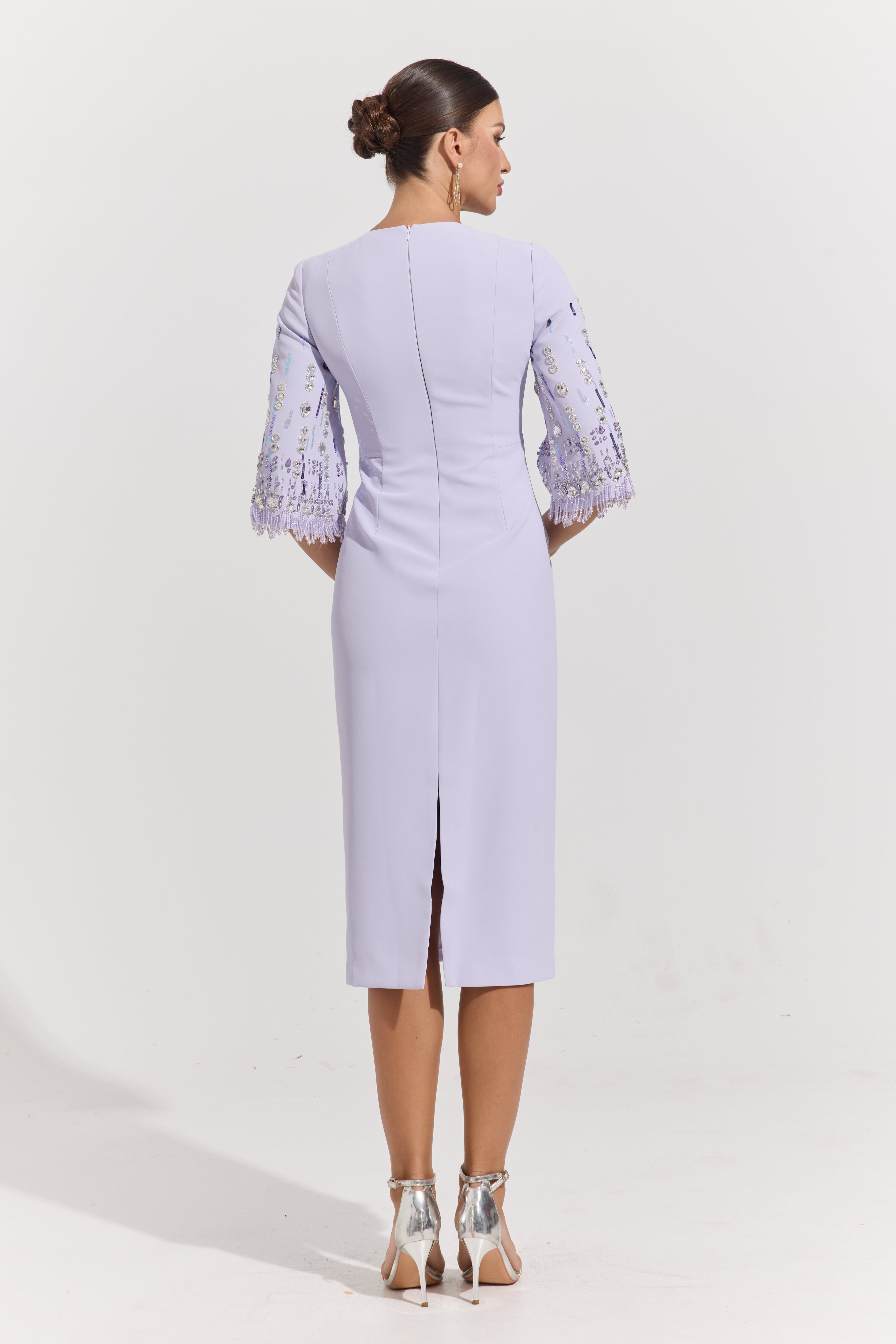 Belva Lavender Lumière Midi Dress