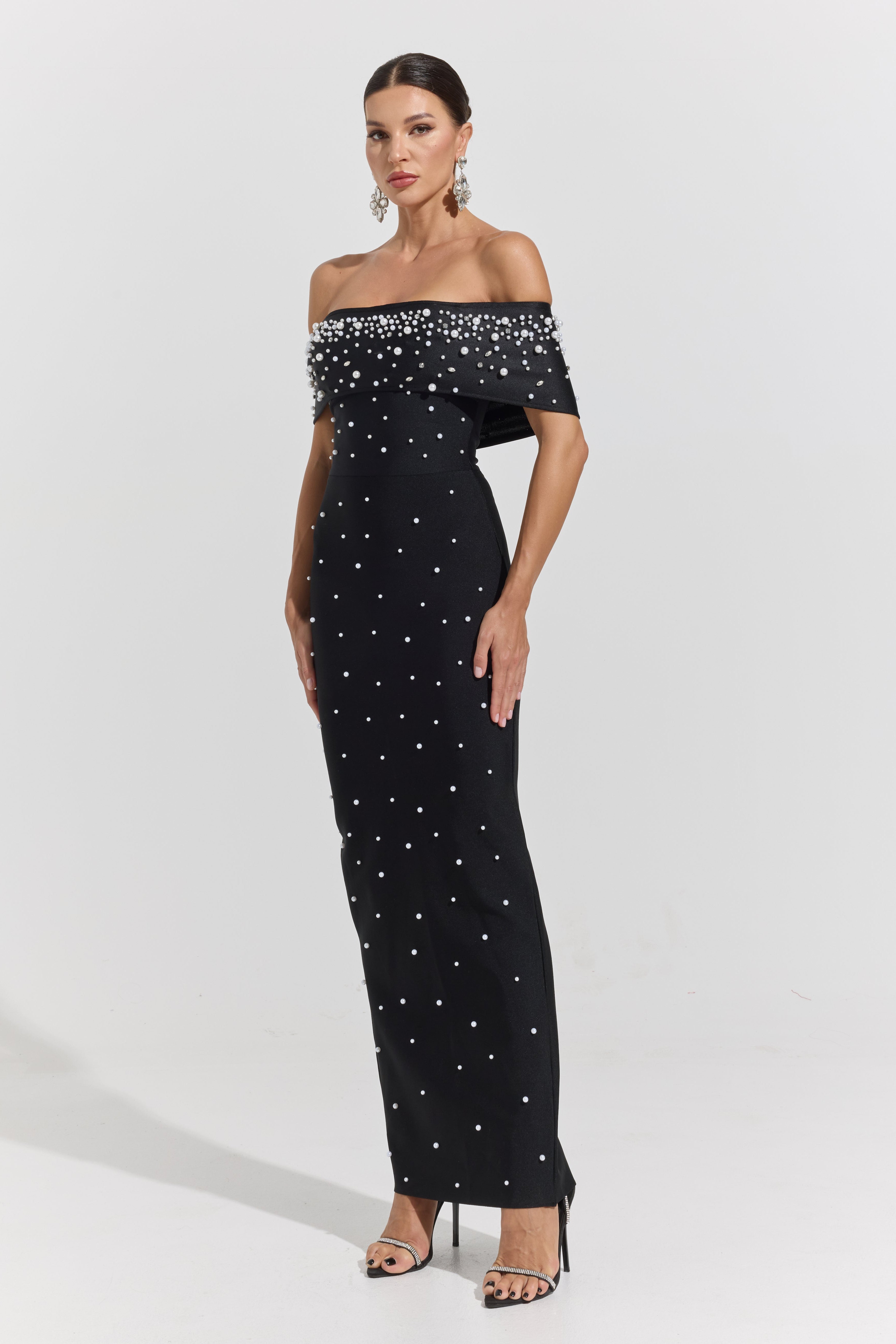 JemimaPearl Off-Shoulder Maxi Dress