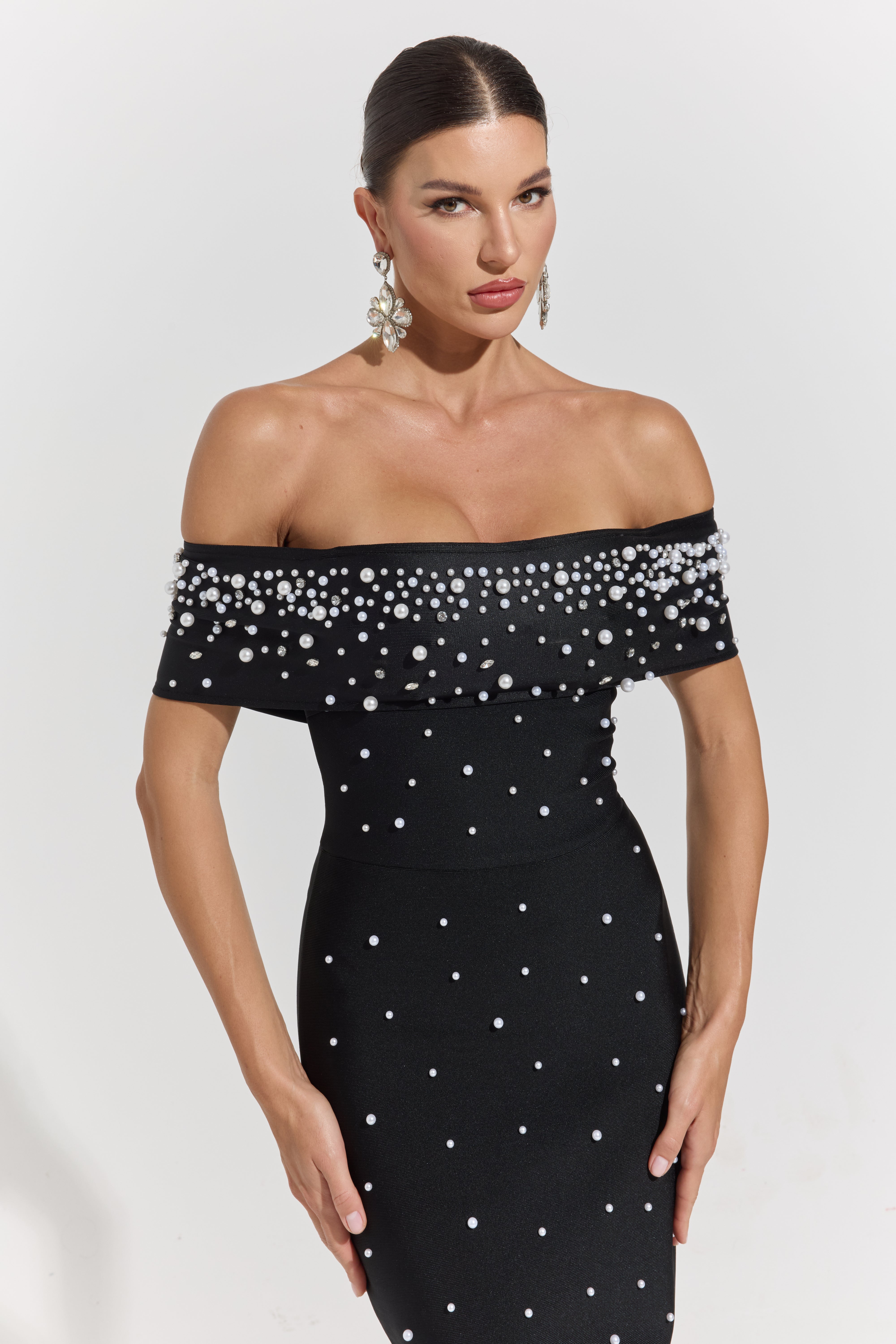 JemimaPearl Off-Shoulder Maxi Dress