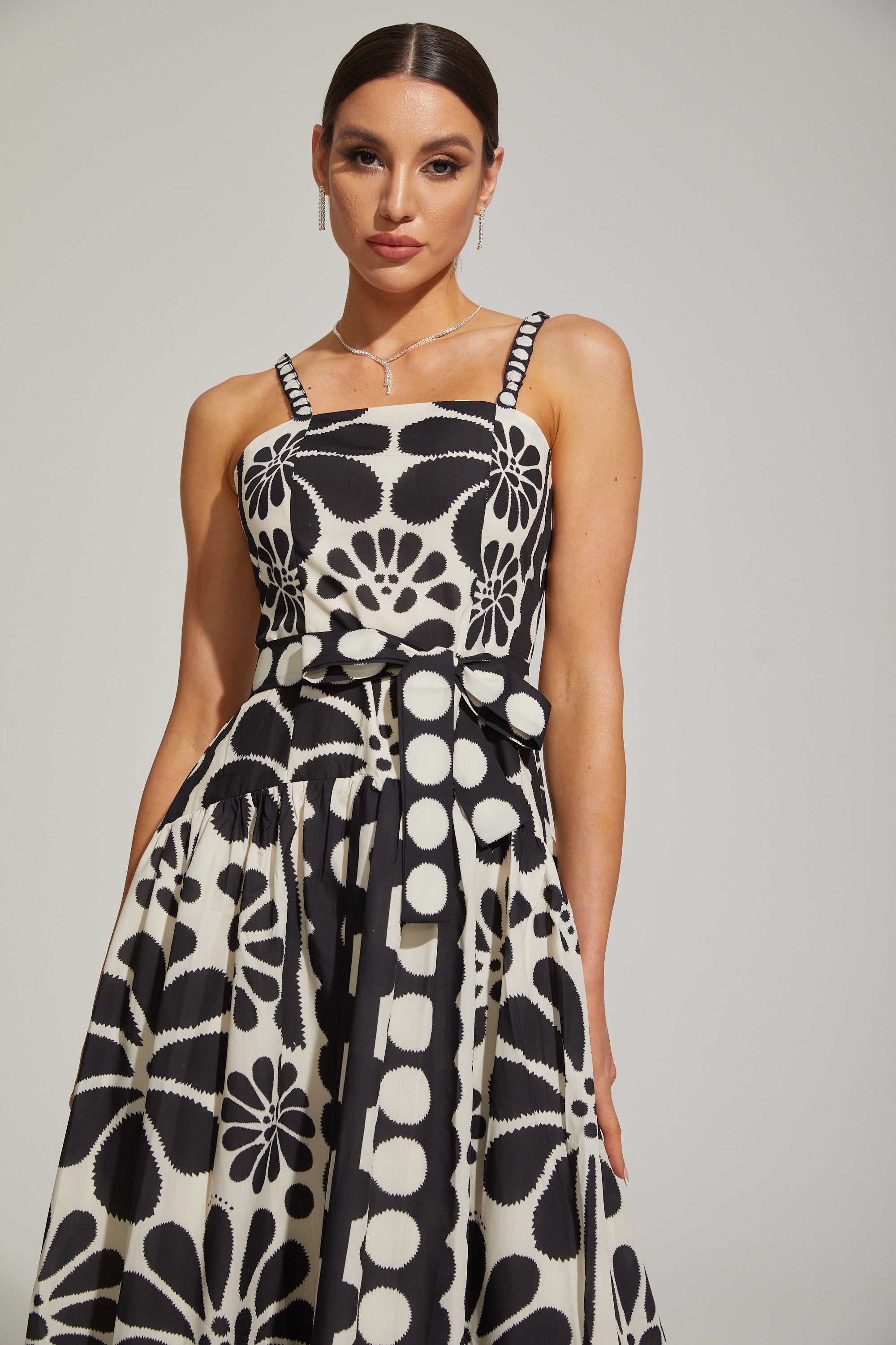 Briony Monét Floral Mosaic Midi Dress