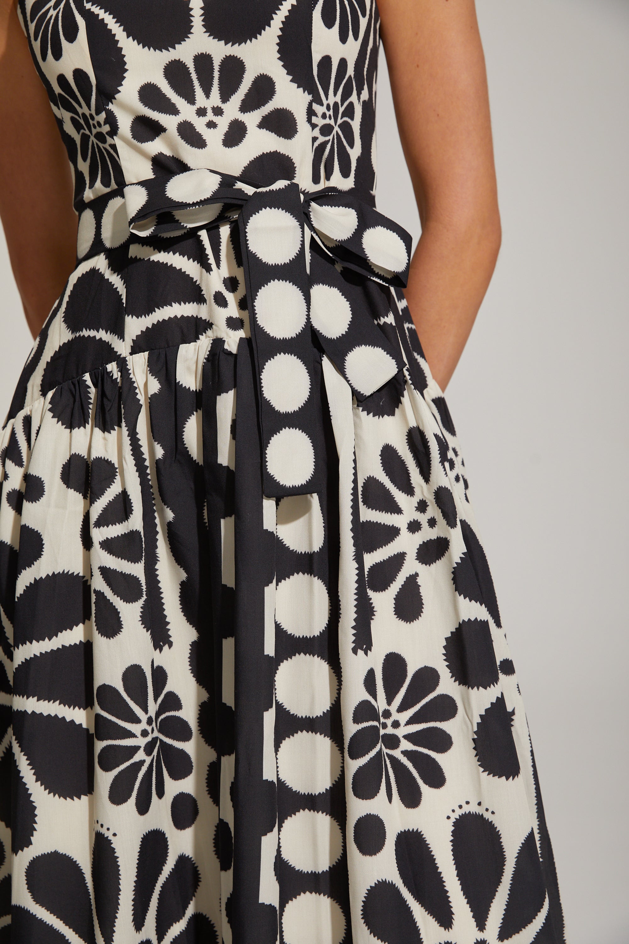 Briony Monét Floral Mosaic Midi Dress