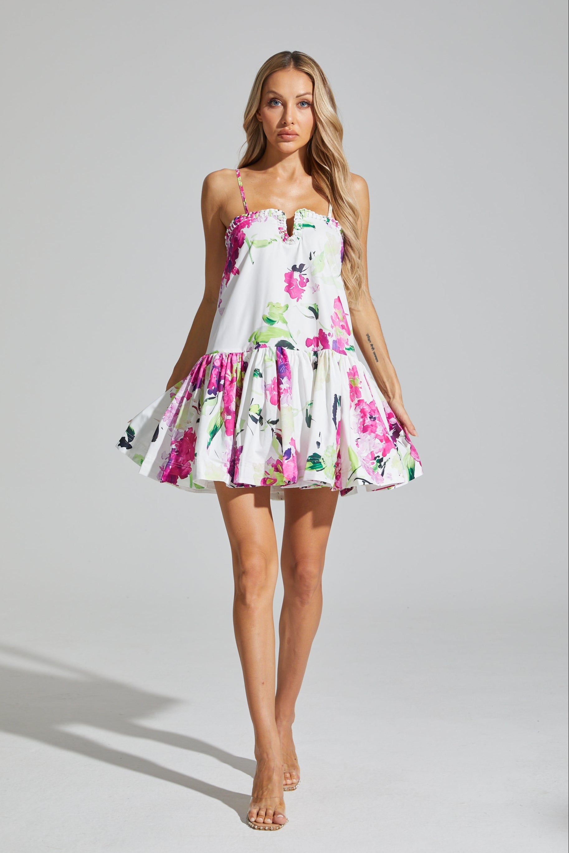 Tierra Floral A-Line Mini Dress