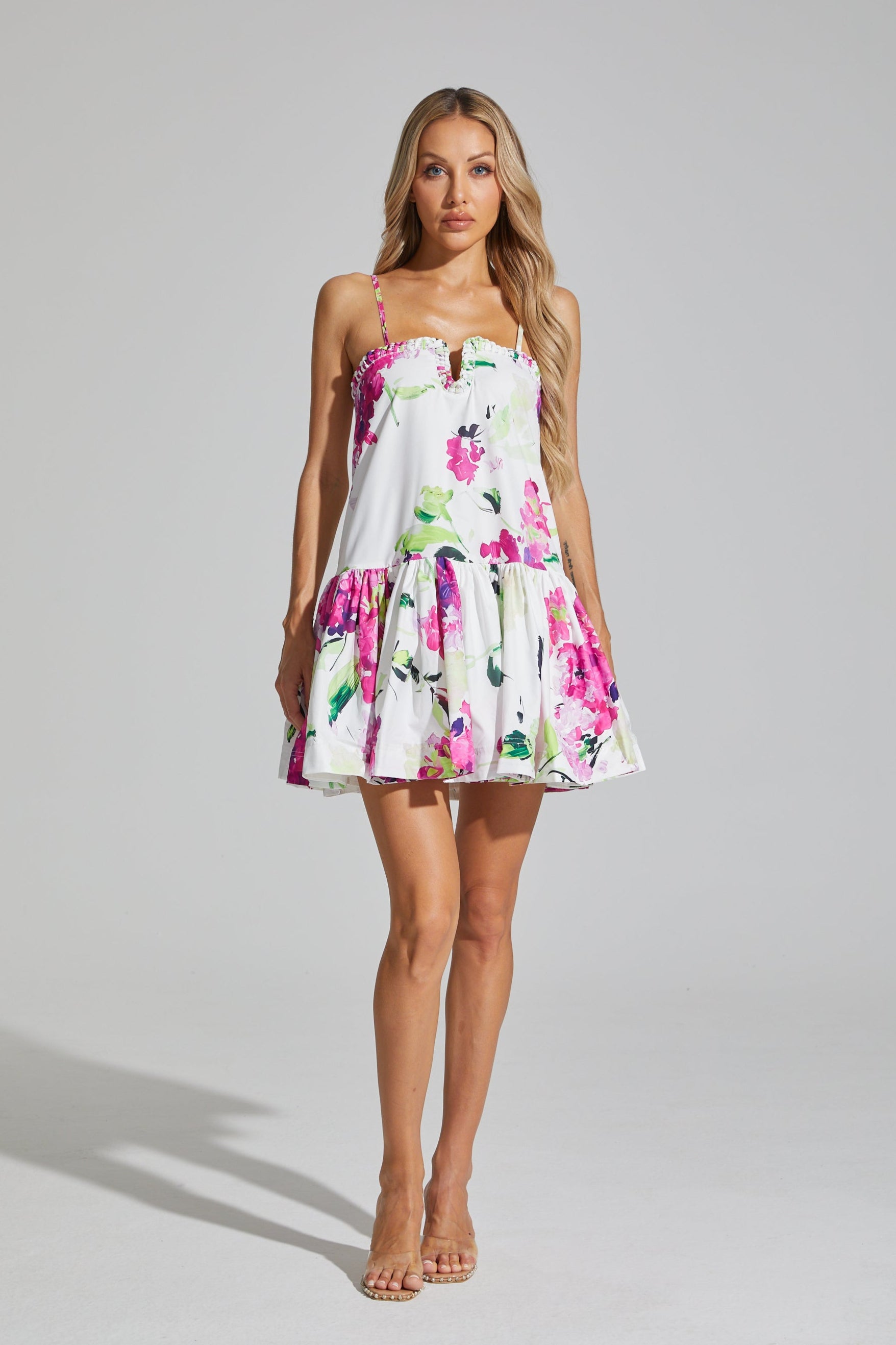 Tierra Floral A-Line Mini Dress