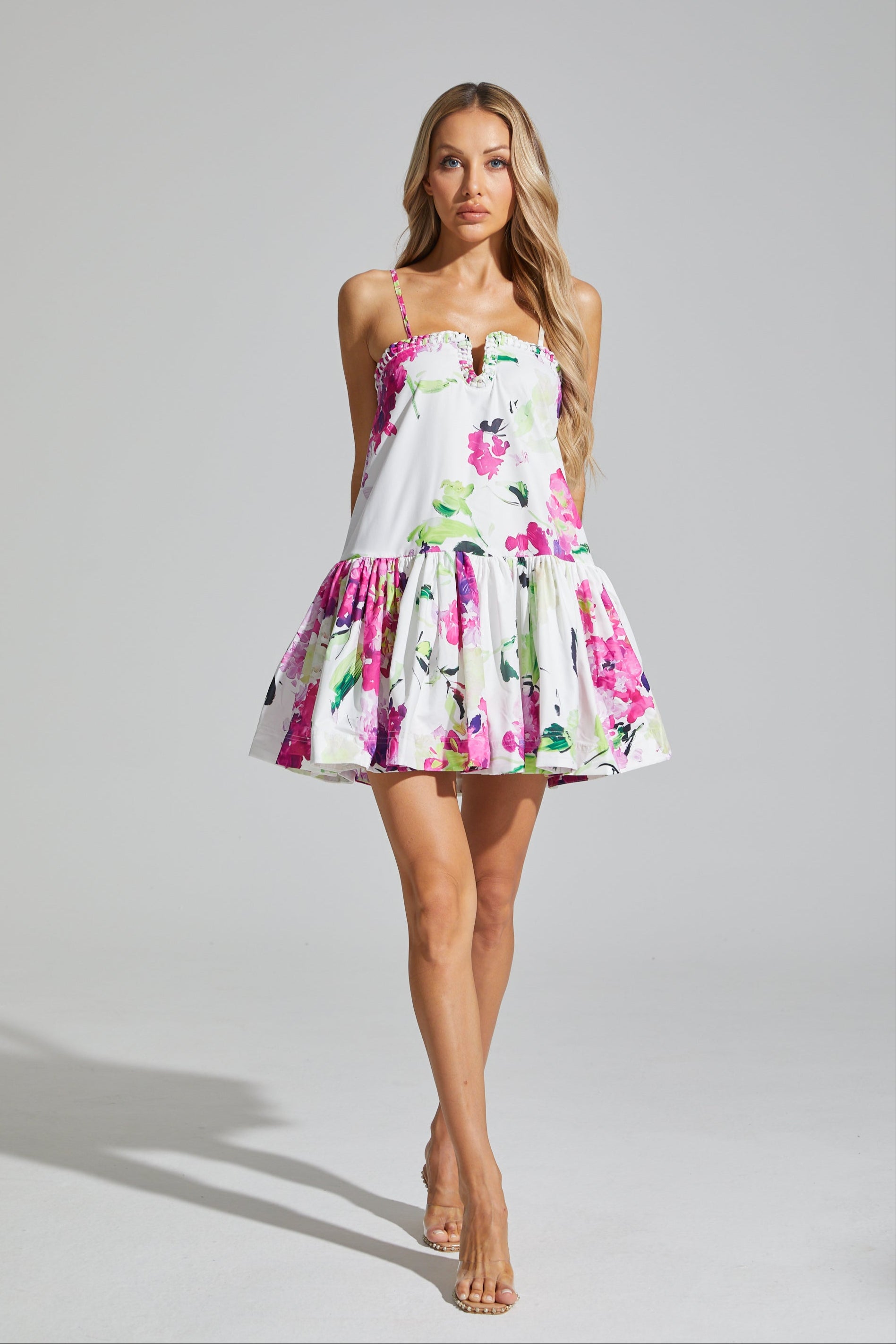 Tierra Floral A-Line Mini Dress