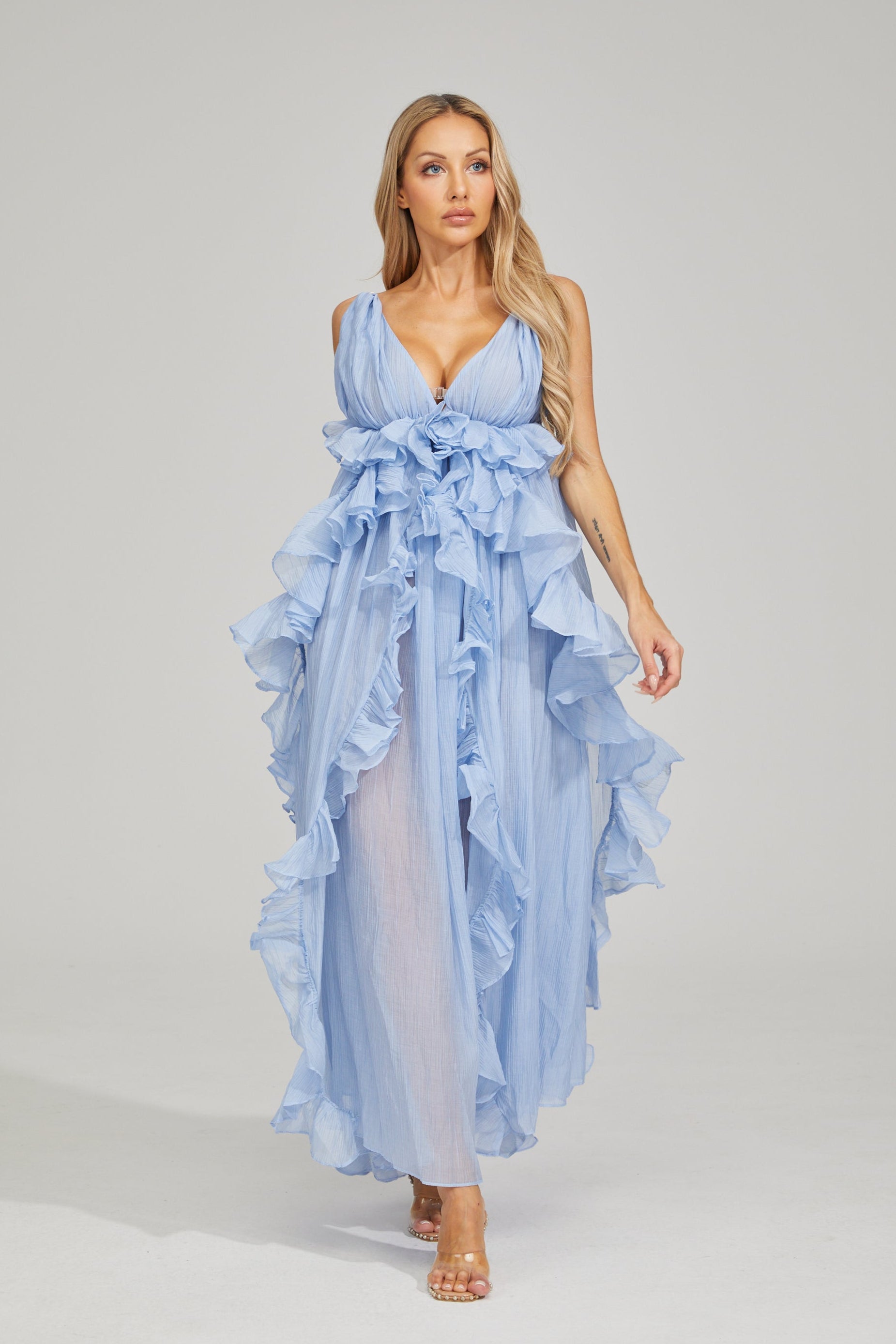Samantha Breeze Ruffle Maxi Dress