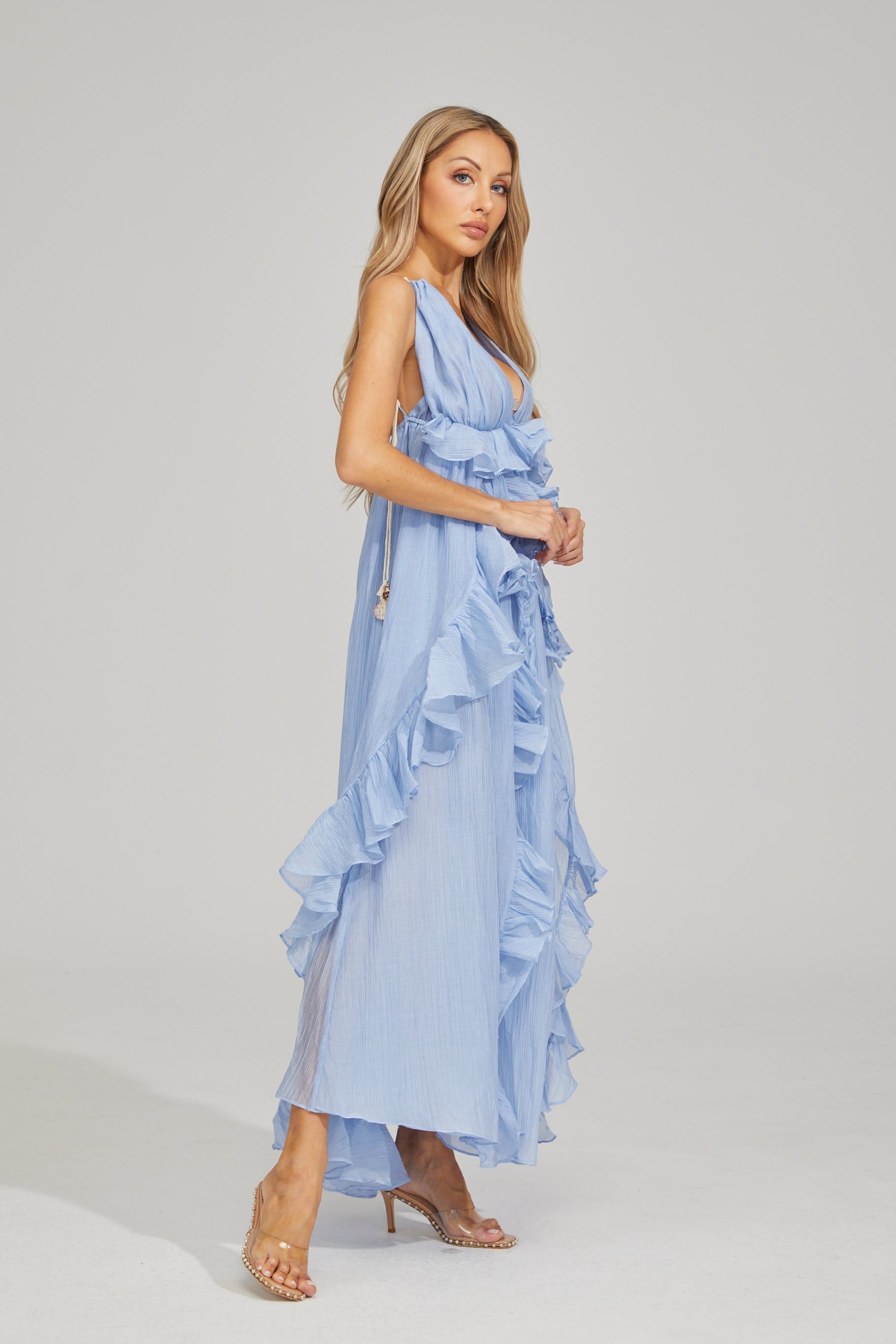 Samantha Breeze Ruffle Maxi Dress