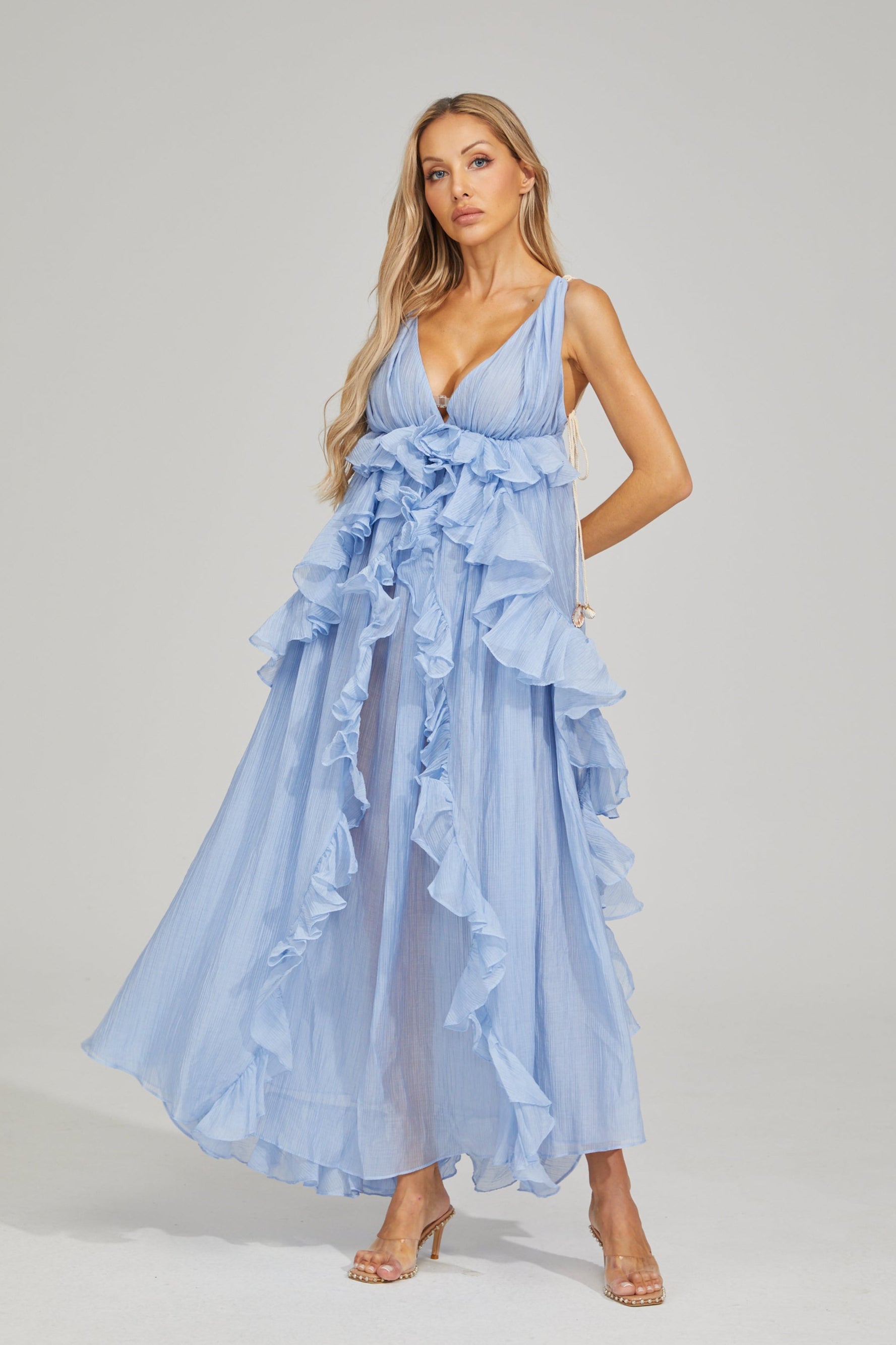 Samantha Breeze Ruffle Maxi Dress