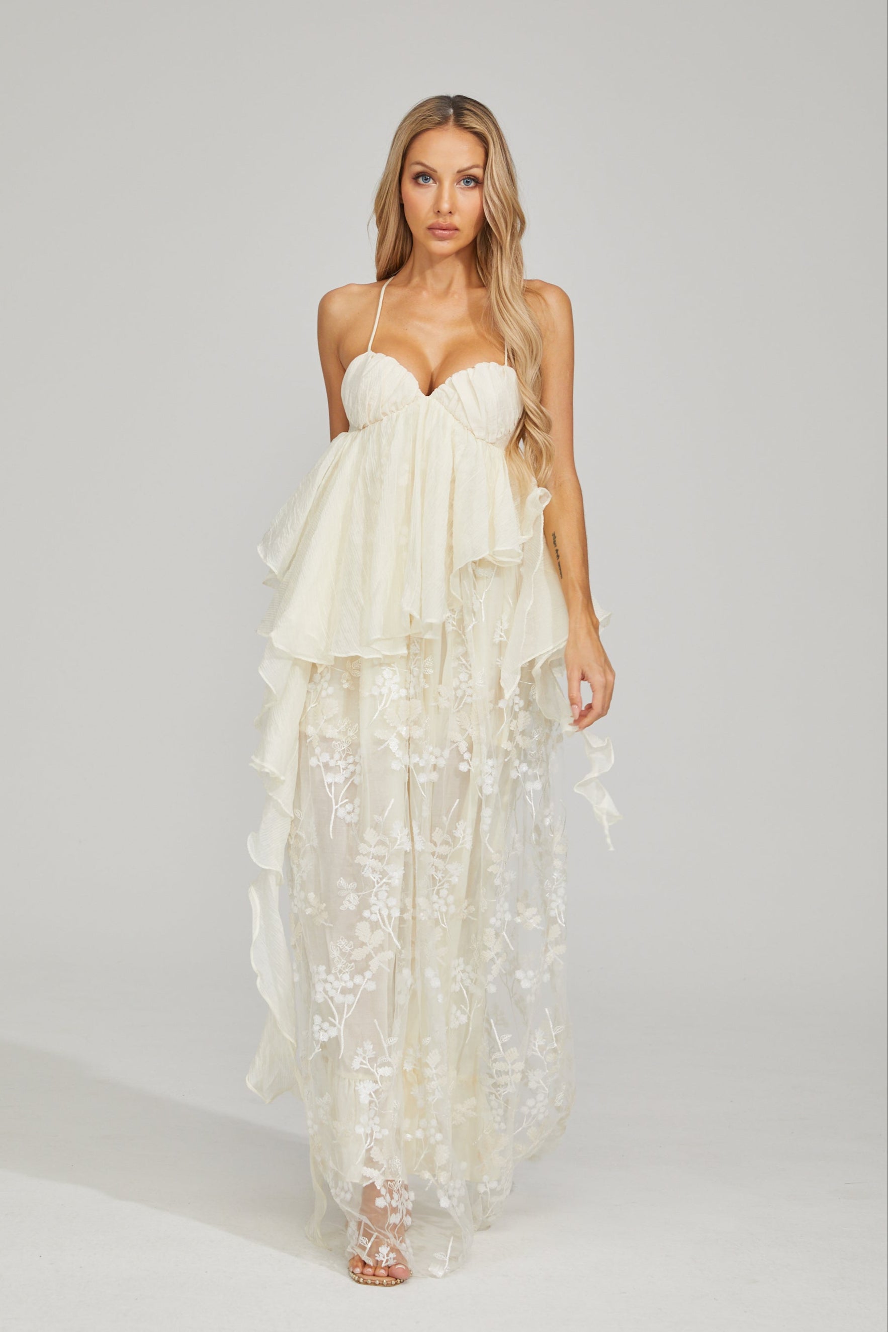 Sylvie Fleur Lace Maxi Dress