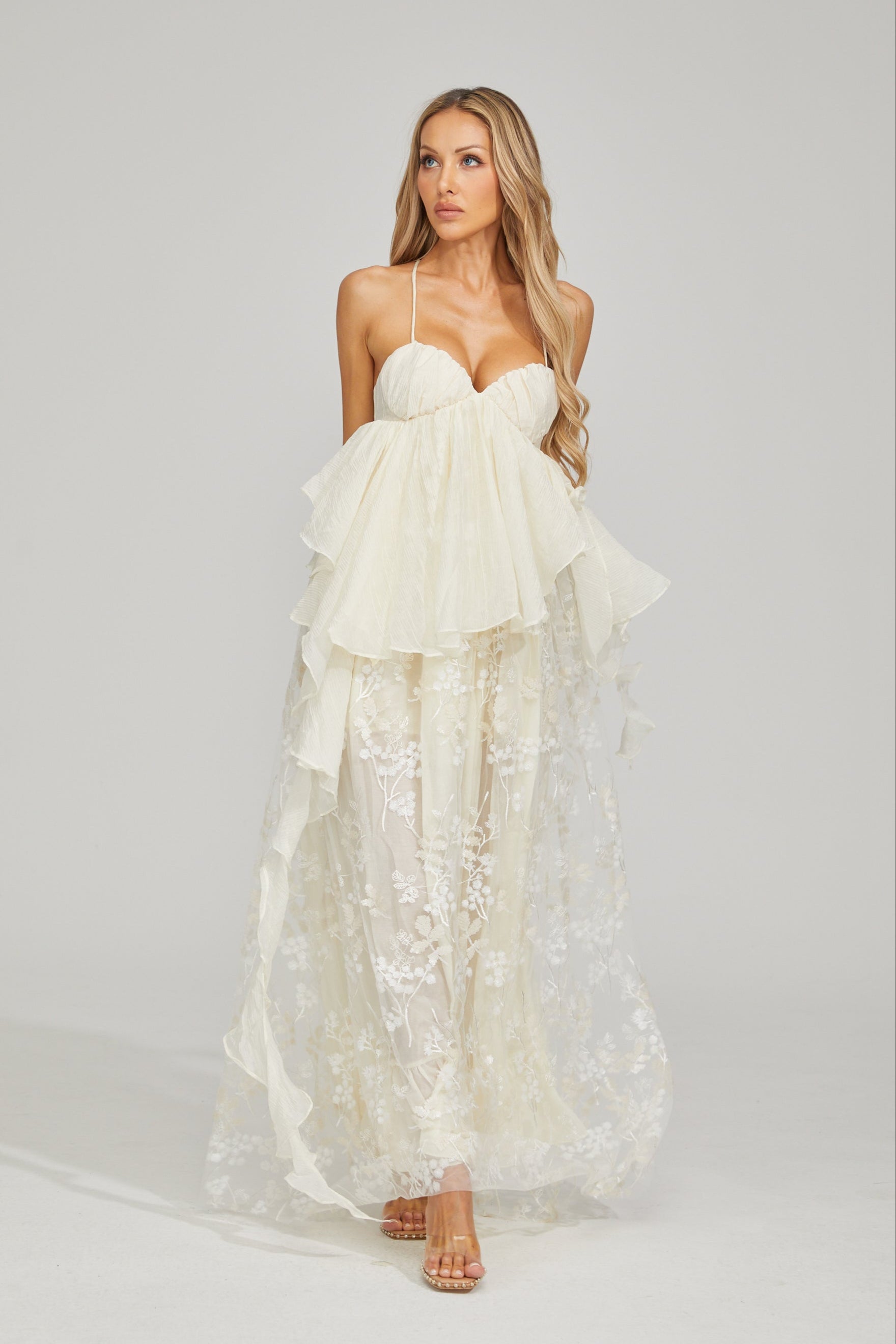 Sylvie Fleur Lace Maxi Dress