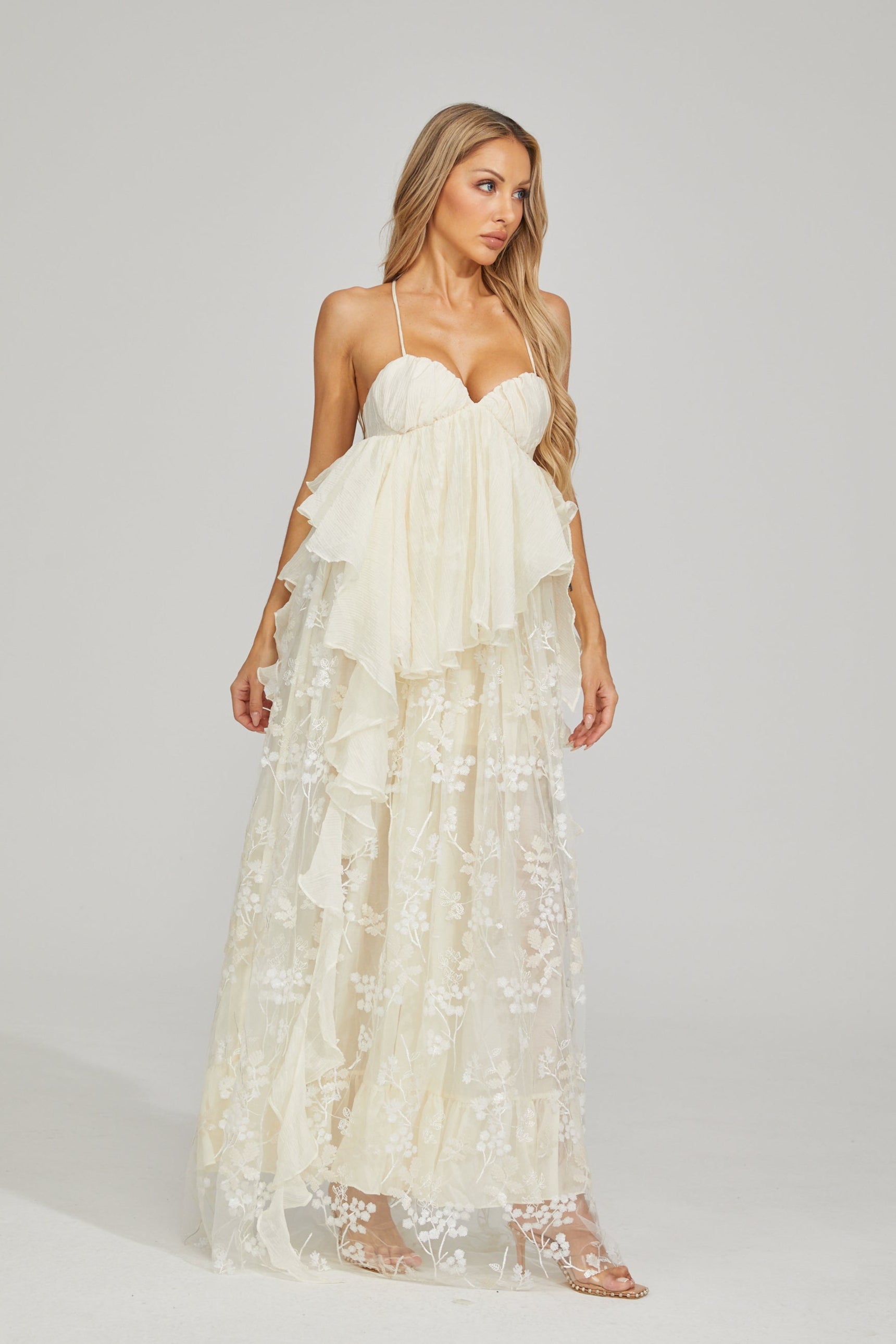 Sylvie Fleur Lace Maxi Dress