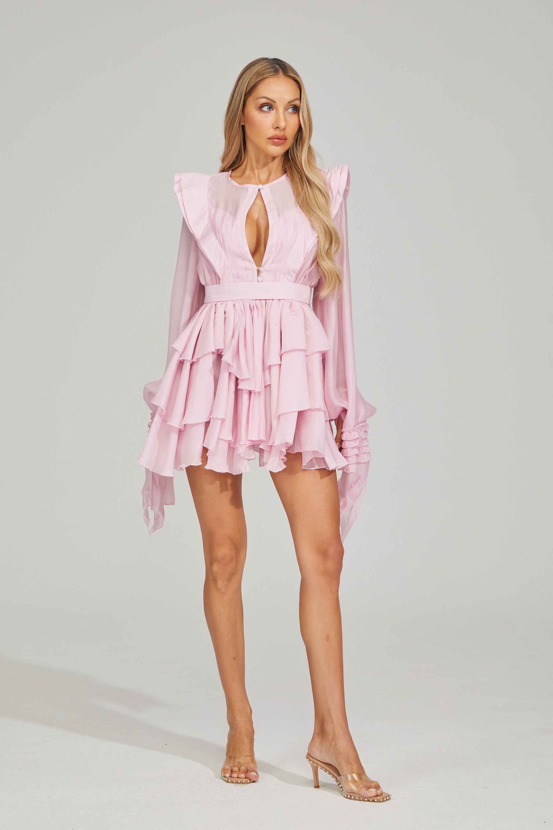 Monique Ruffle Chic Mini Dress