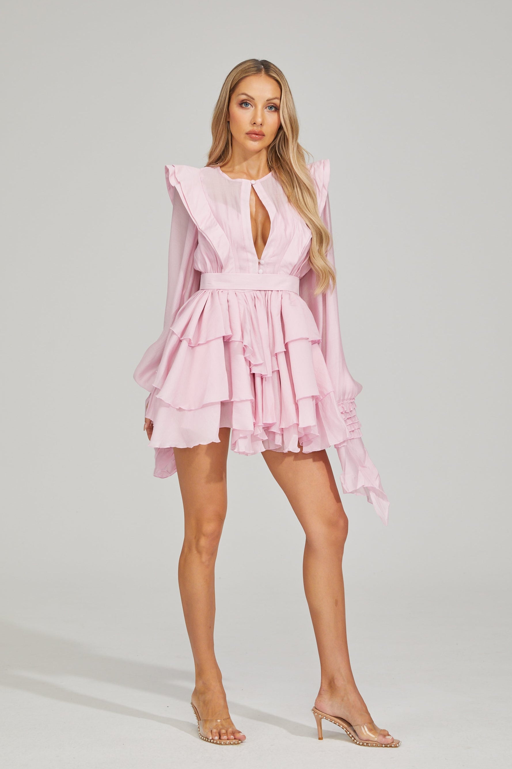 Monique Ruffle Chic Mini Dress