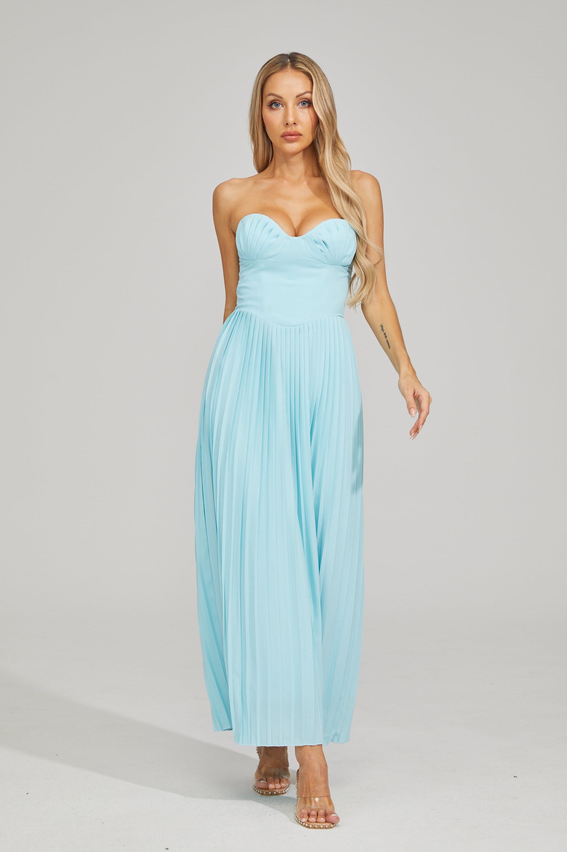 Georgia Breeze Pleated Maxi Dress