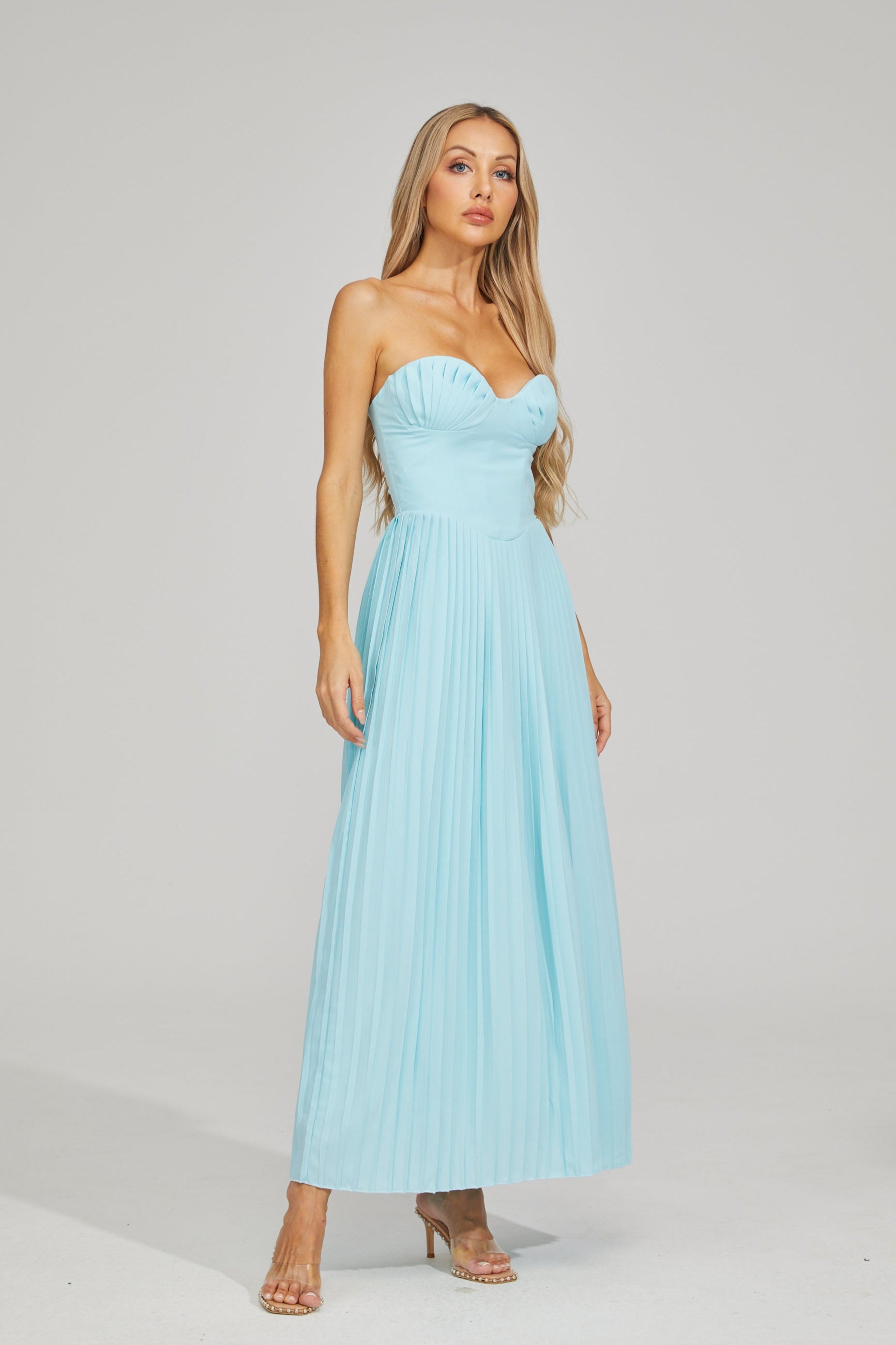 Georgia Breeze Pleated Maxi Dress