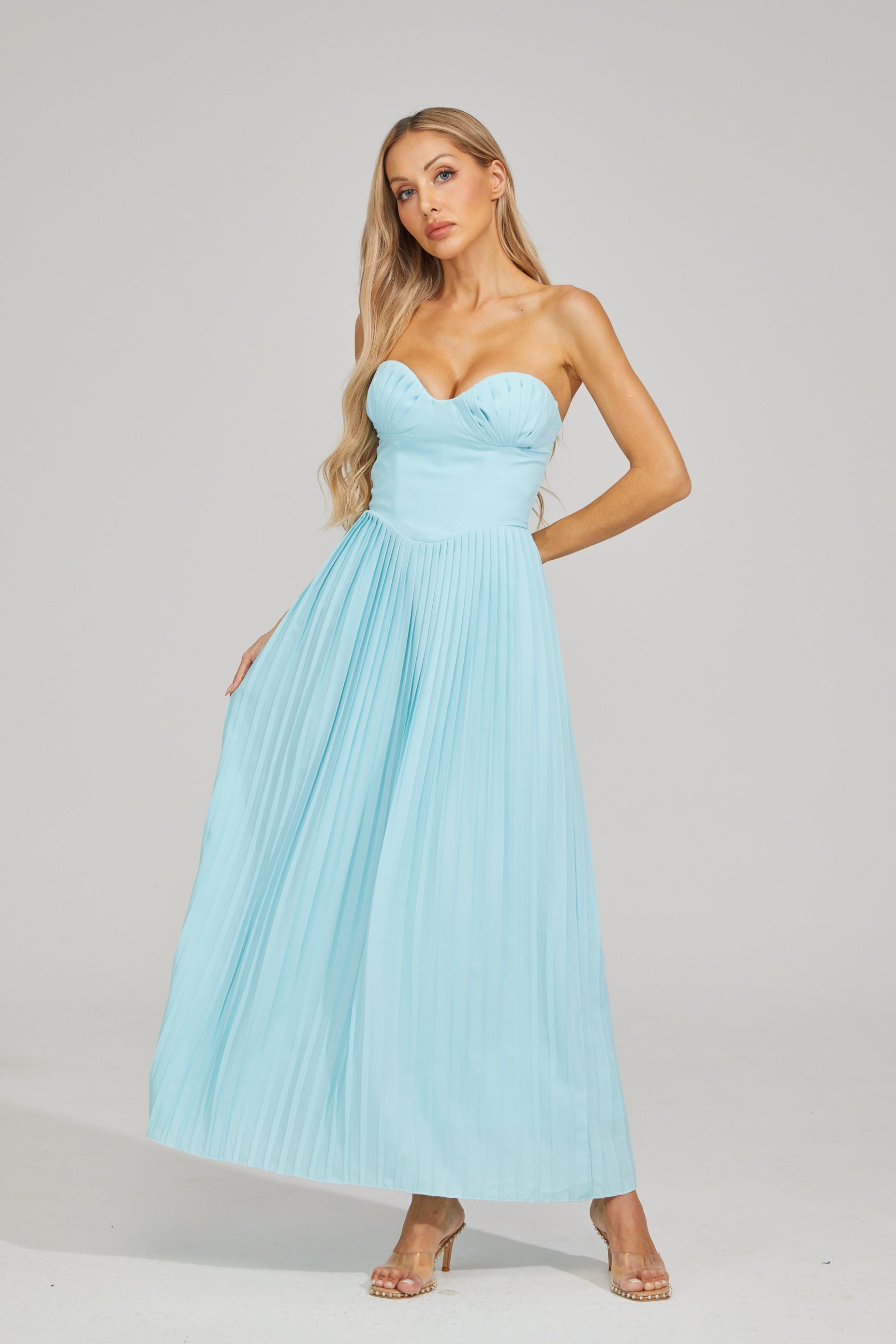Georgia Breeze Pleated Maxi Dress