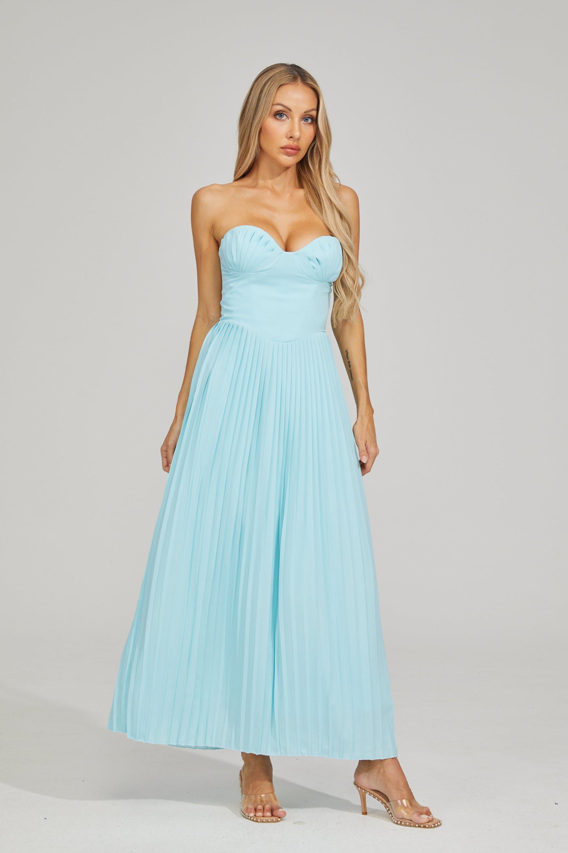 Georgia Breeze Pleated Maxi Dress