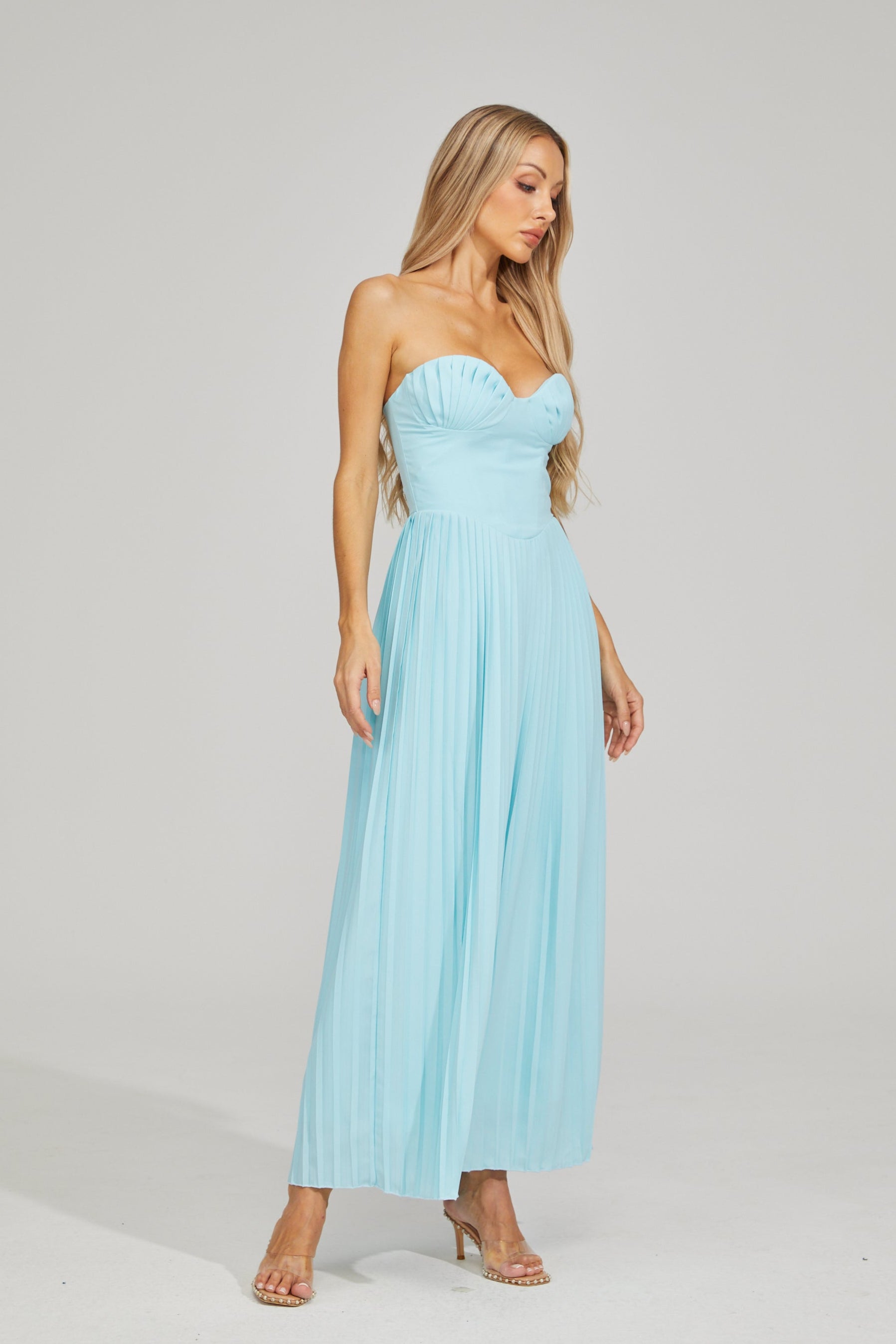 Georgia Breeze Pleated Maxi Dress