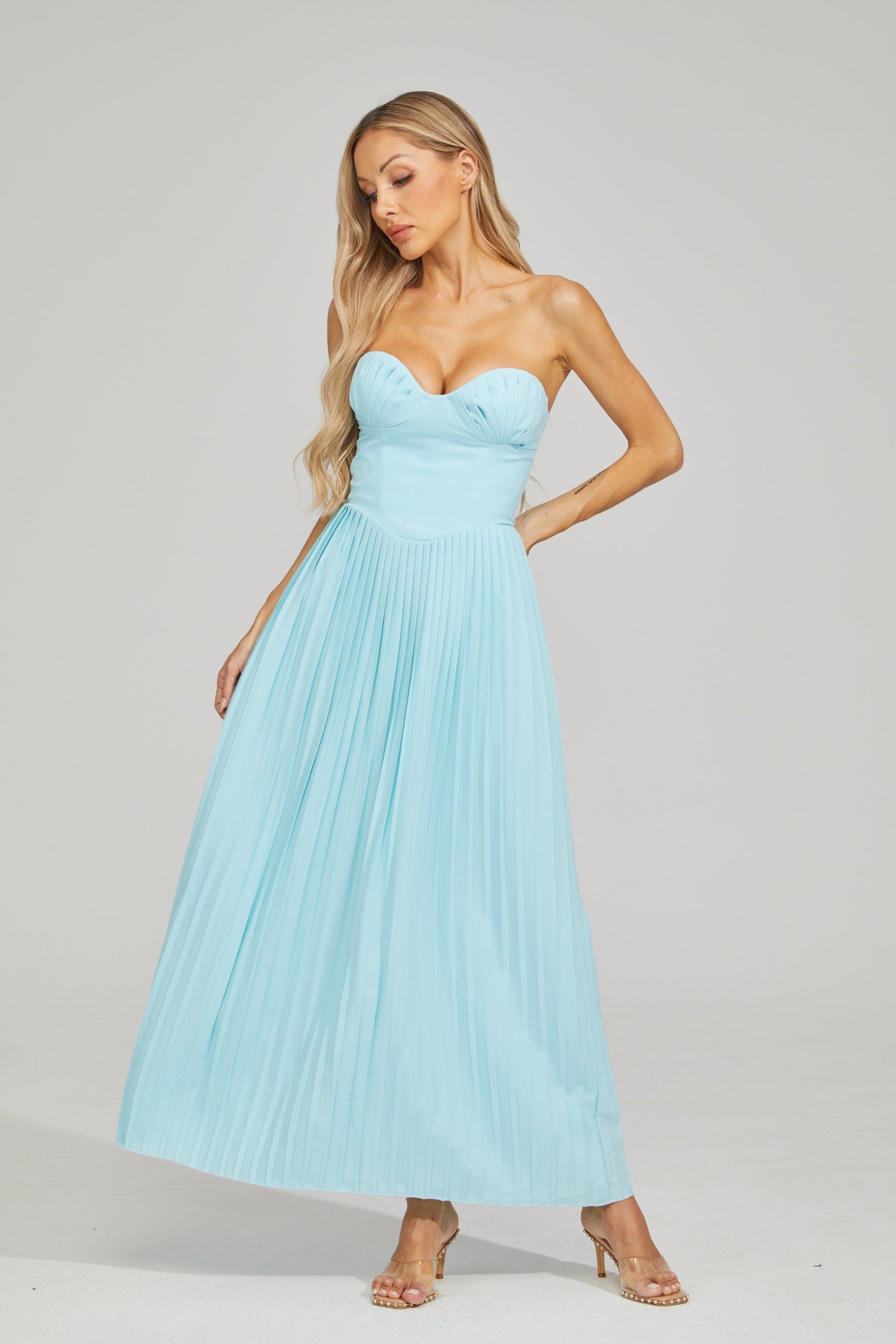 Georgia Breeze Pleated Maxi Dress