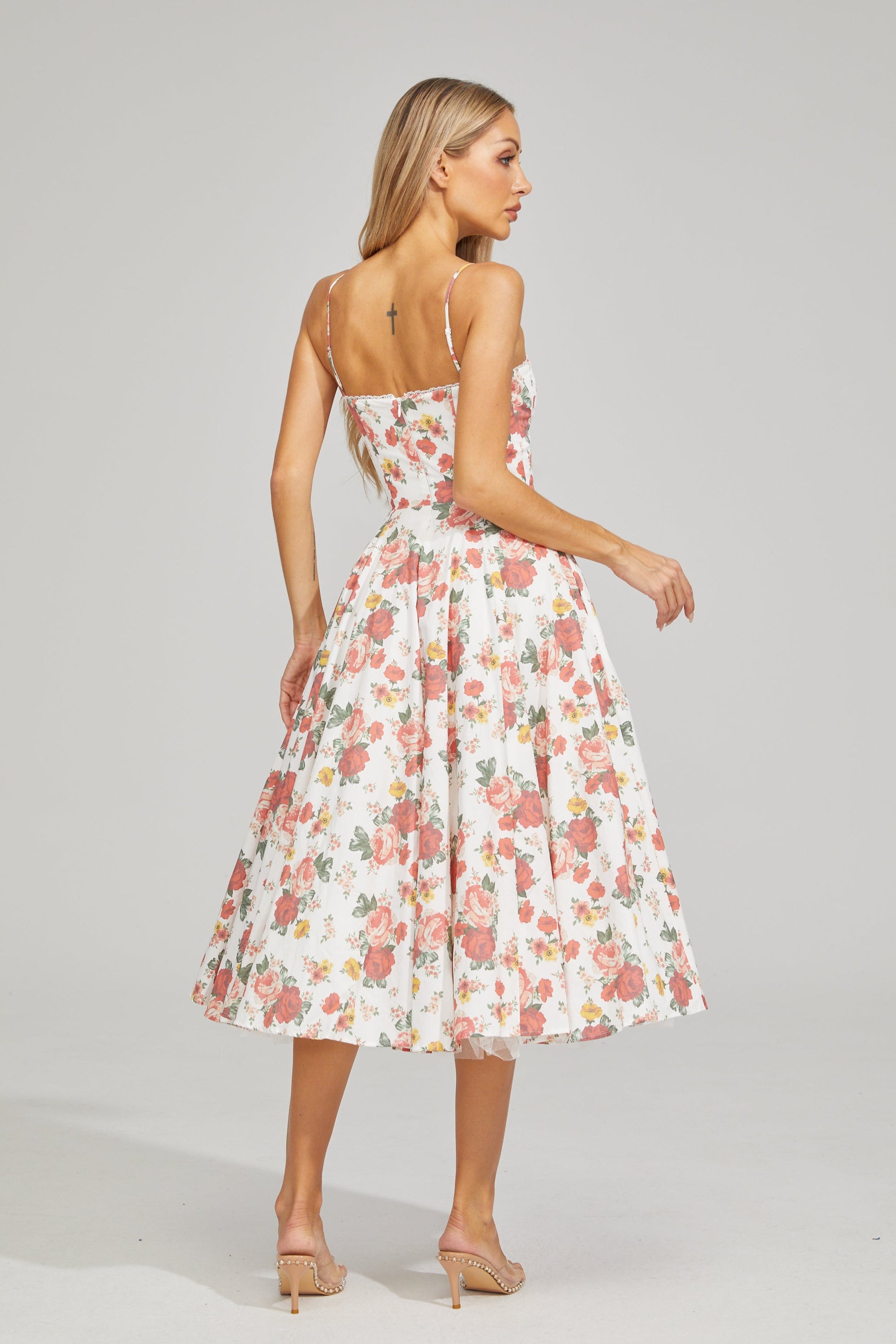 Mirabelle Rose Garden Midi Dress