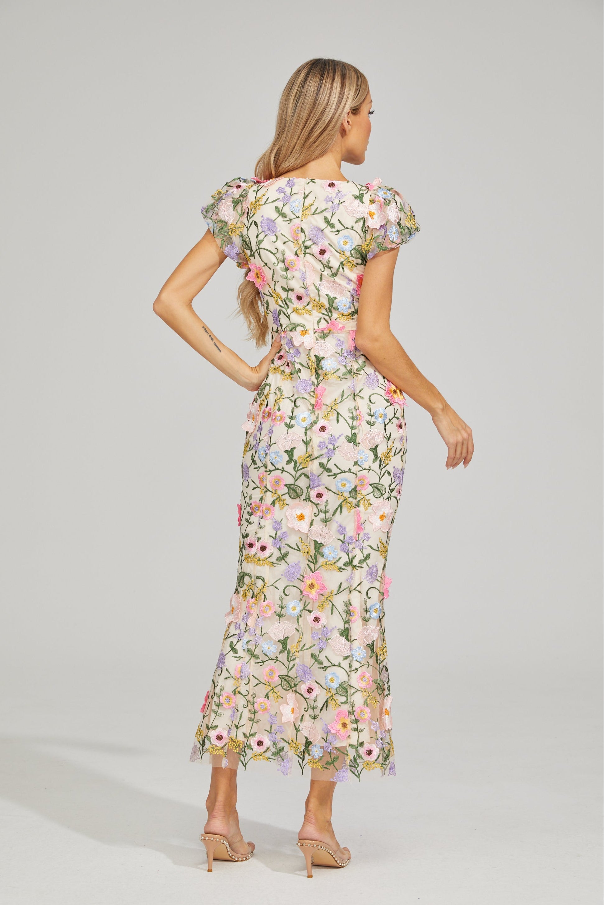 Ariane Flora Embroidered Maxi Dress