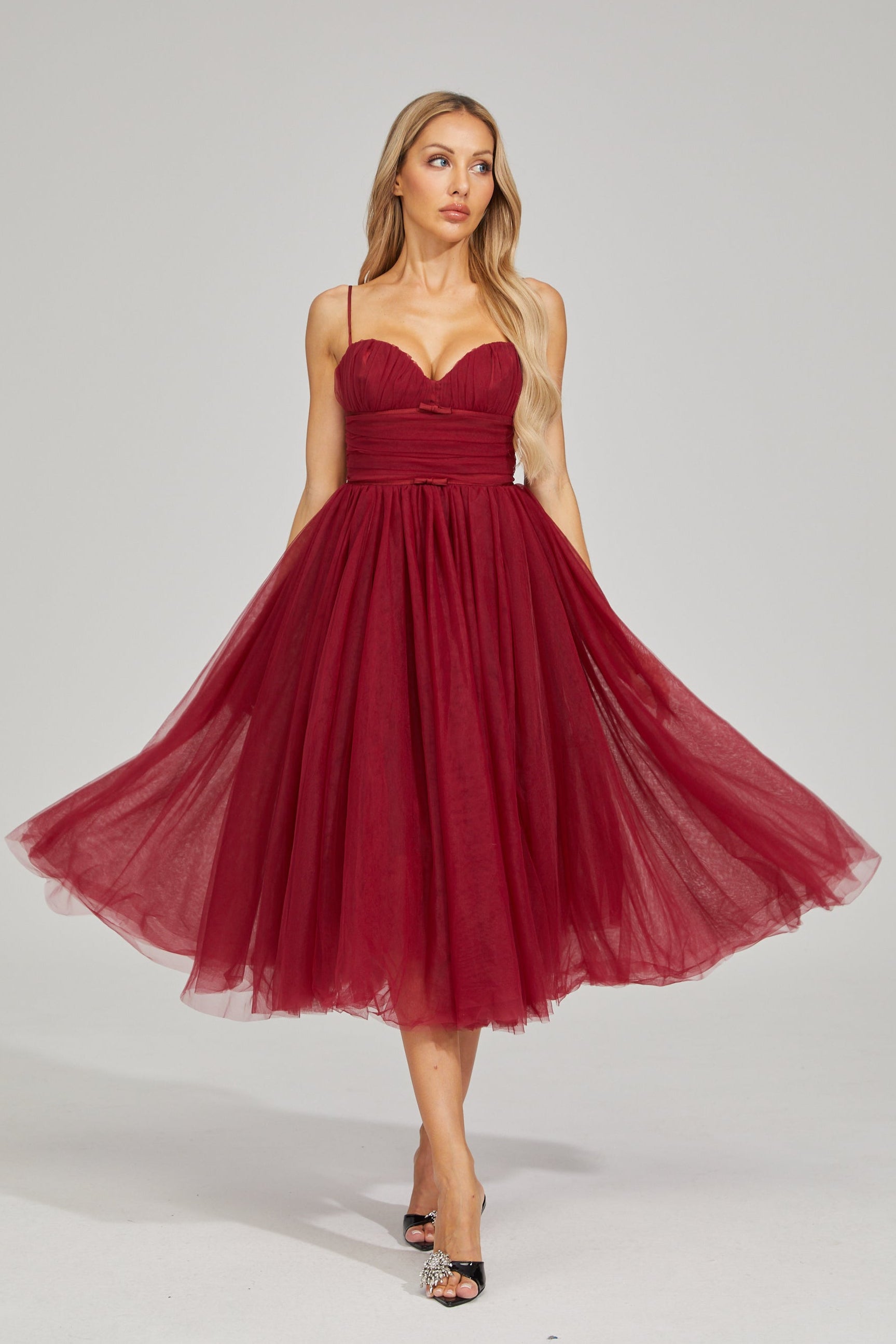 Rhaelle Dream Tulle Midi Dress