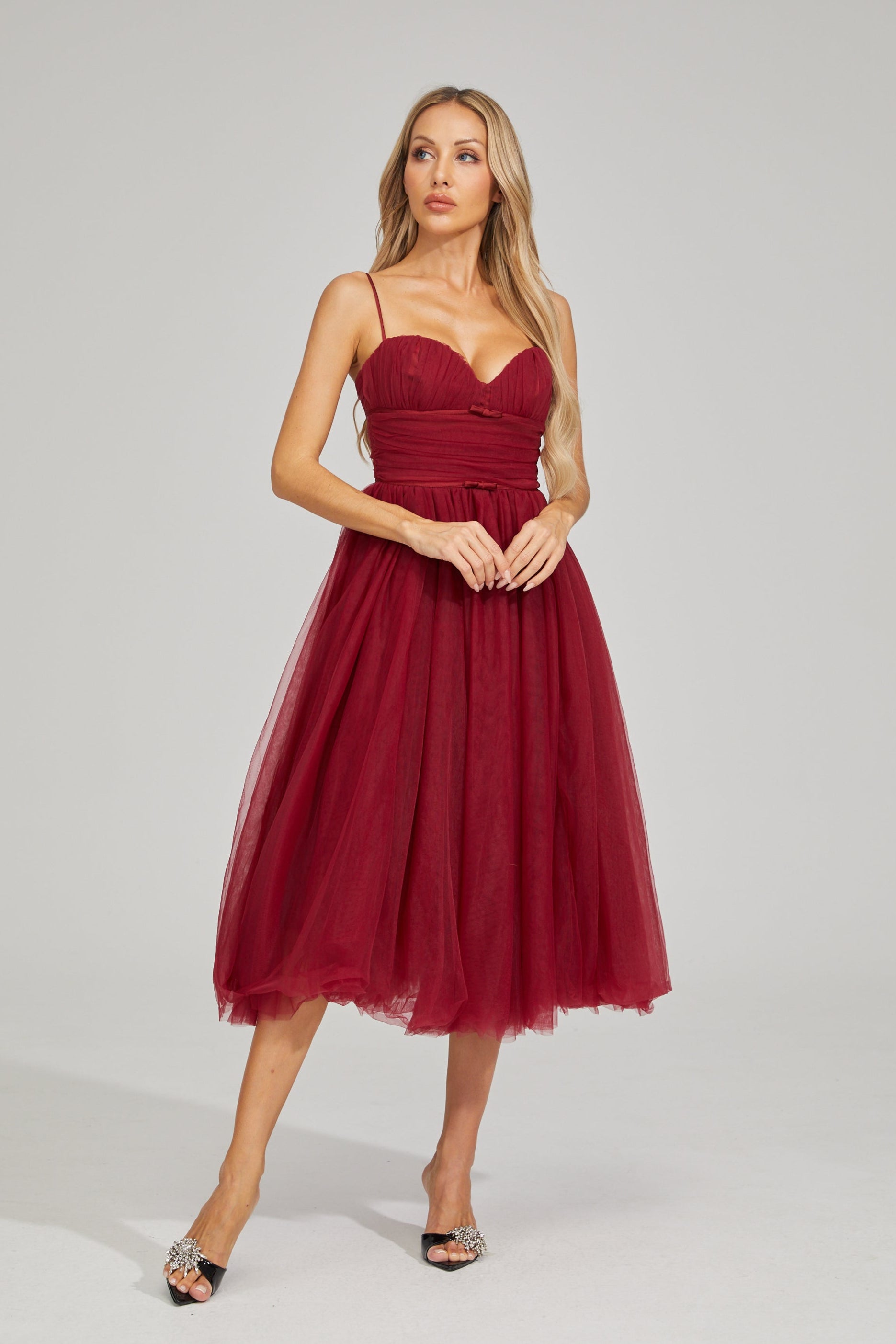 Rhaelle Dream Tulle Midi Dress