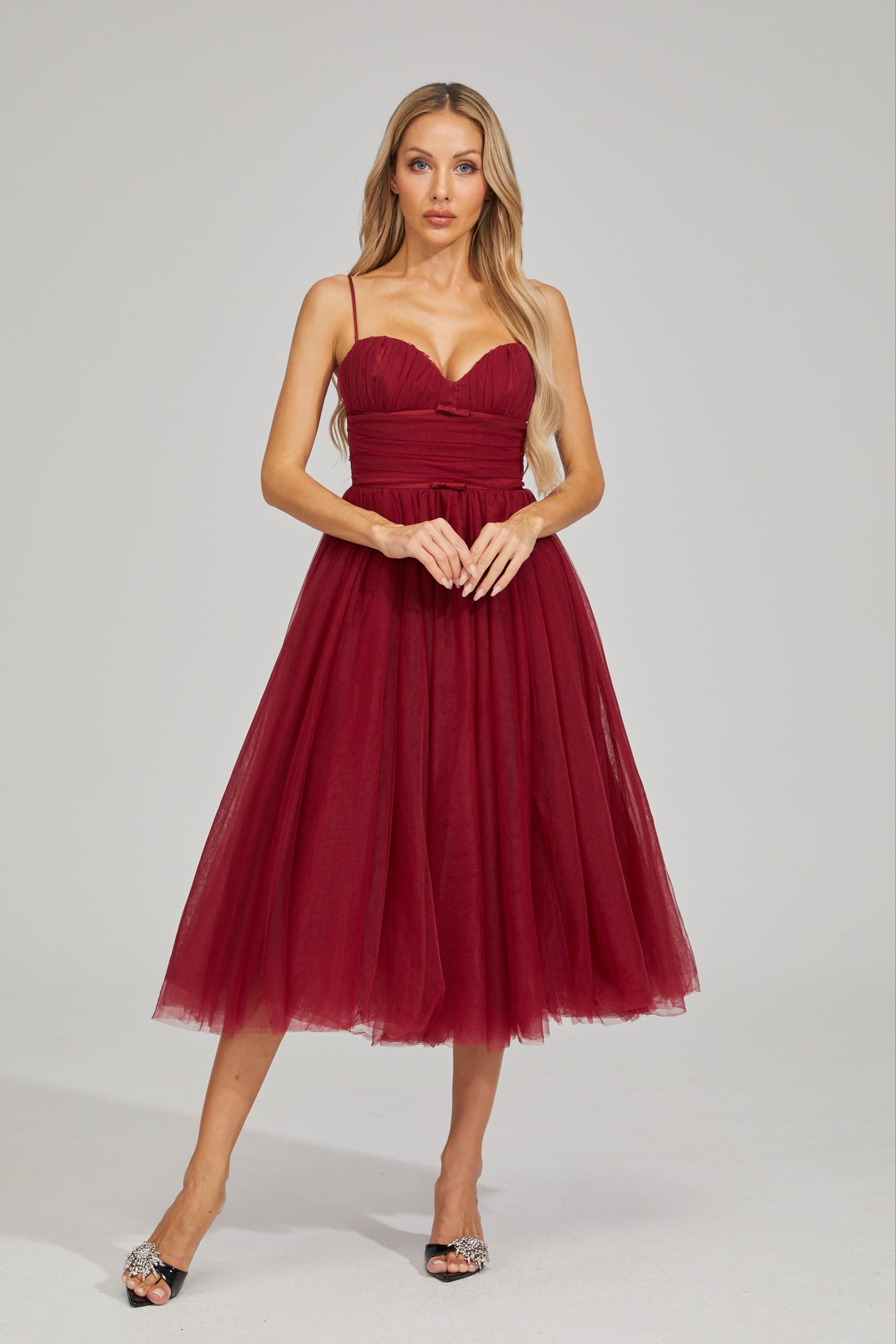 Rhaelle Dream Tulle Midi Dress