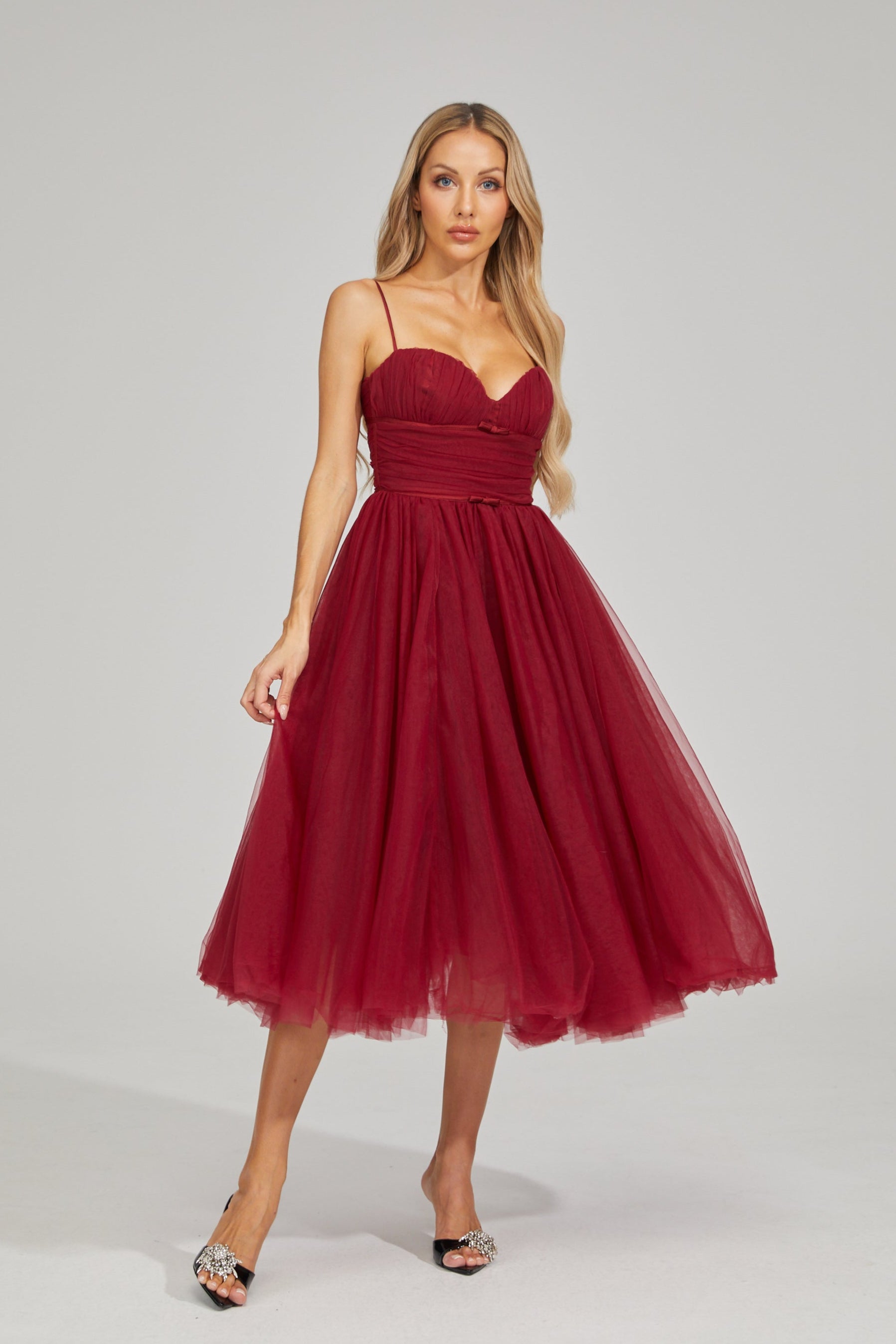 Rhaelle Dream Tulle Midi Dress