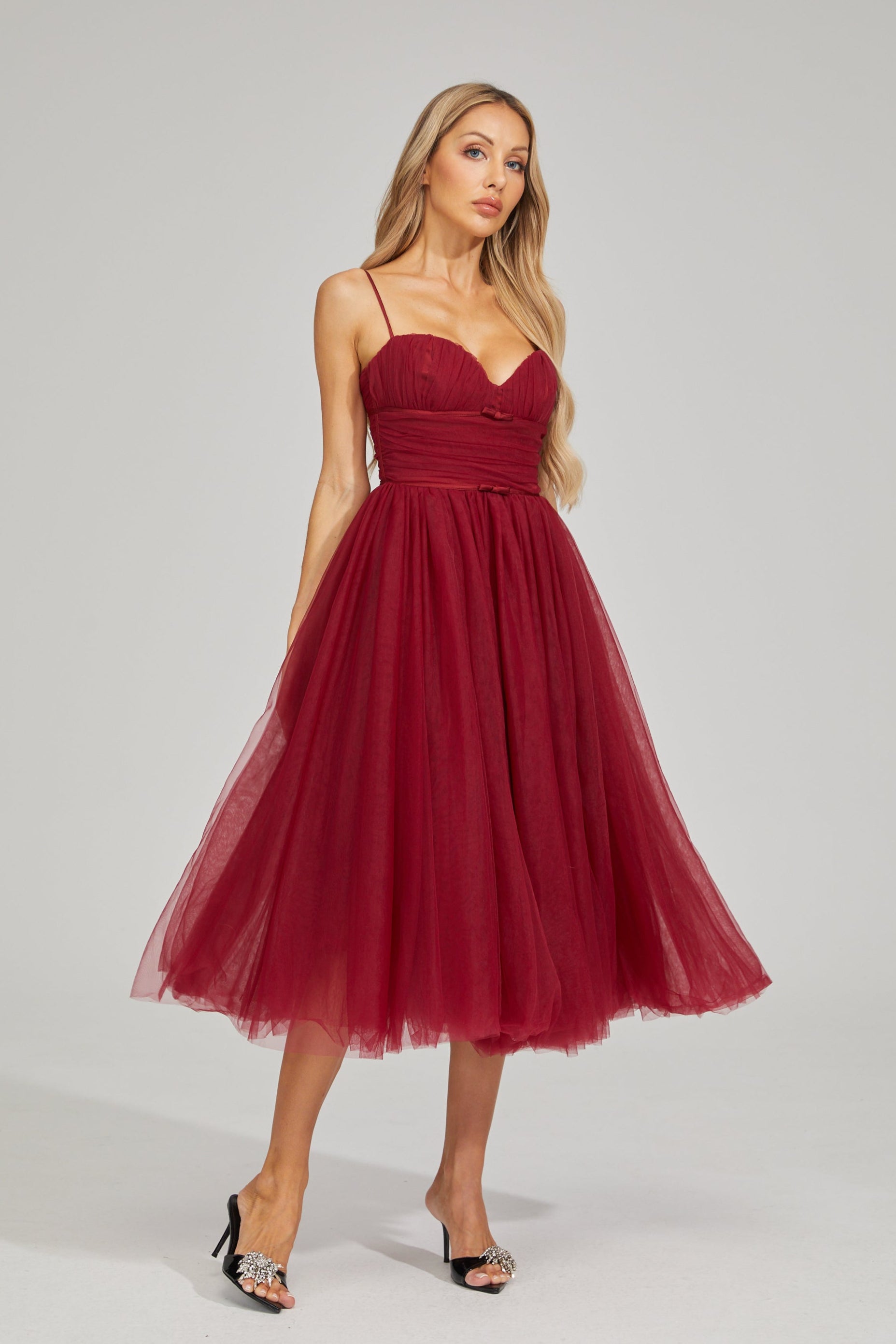 Rhaelle Dream Tulle Midi Dress