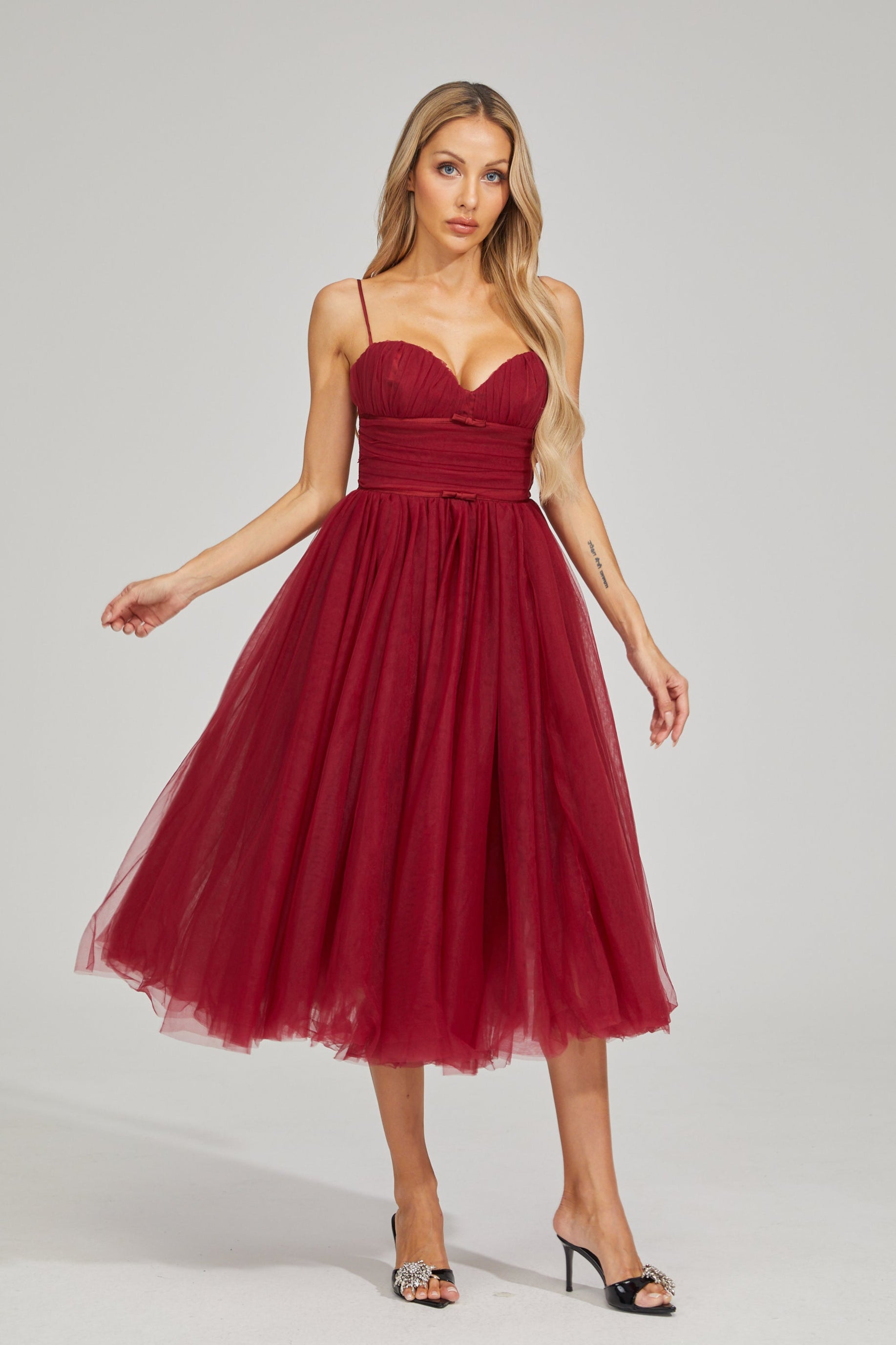 Rhaelle Dream Tulle Midi Dress