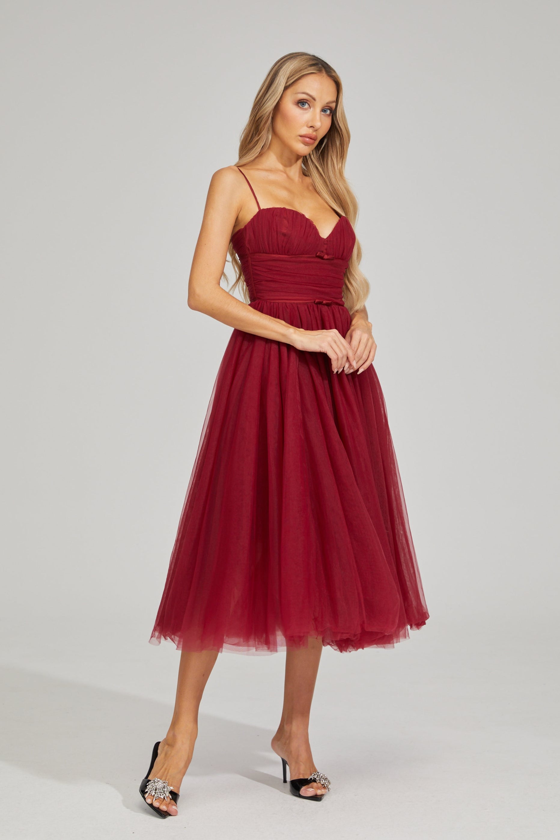 Rhaelle Dream Tulle Midi Dress