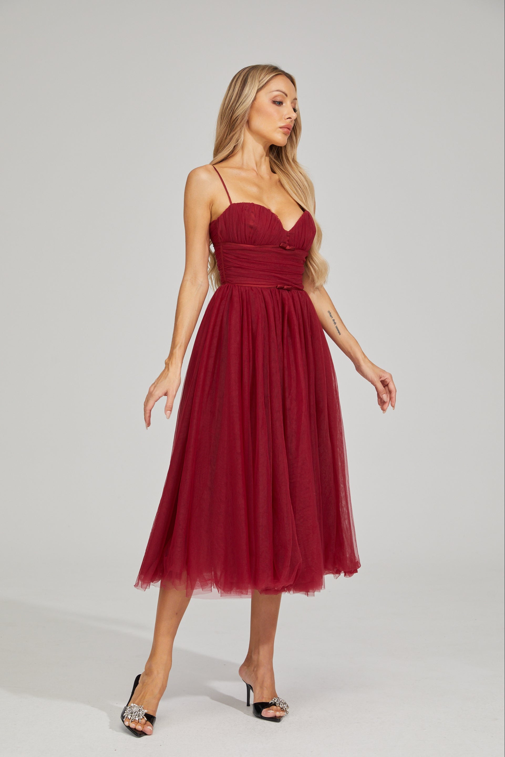 Rhaelle Dream Tulle Midi Dress