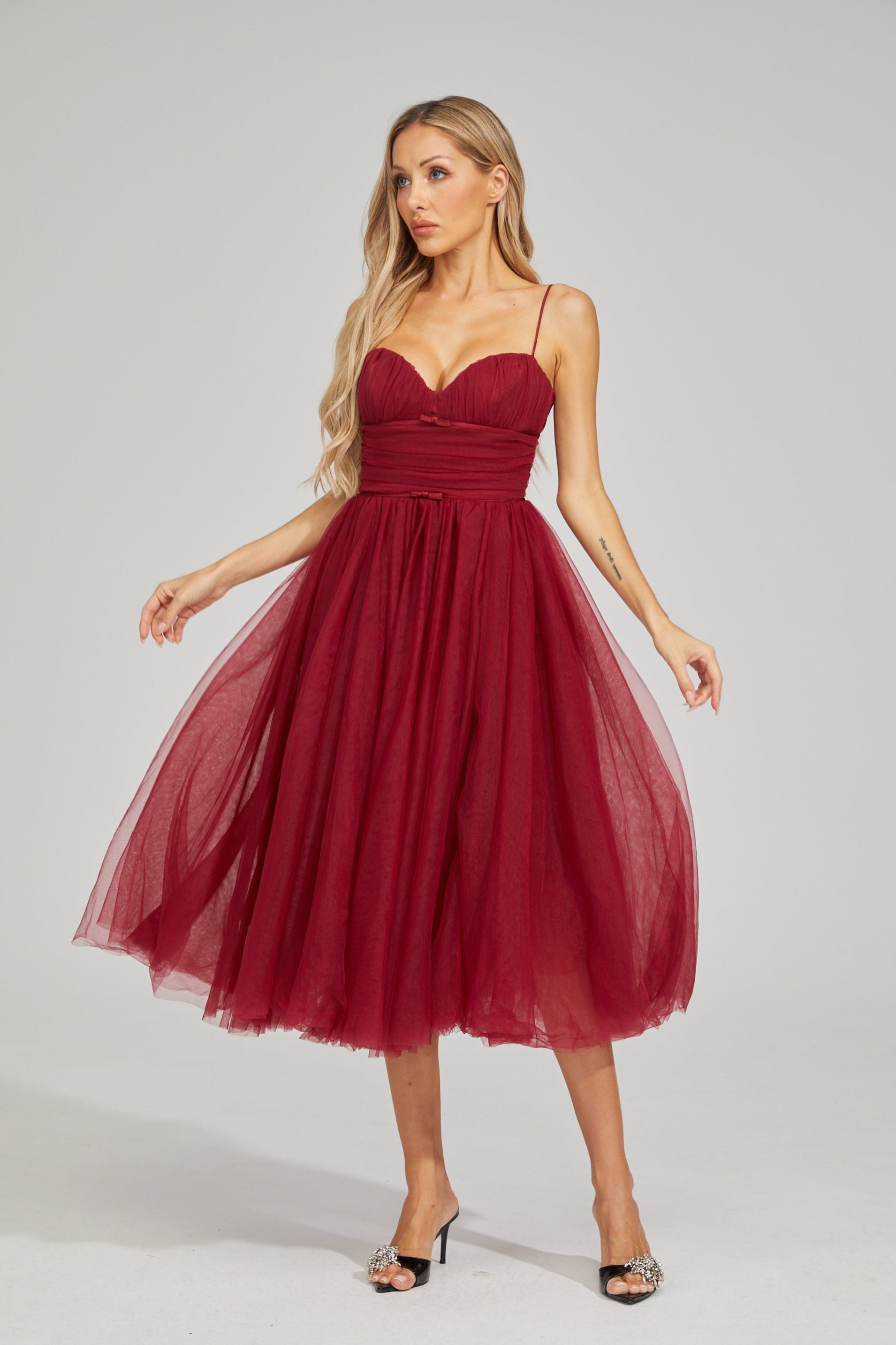 Rhaelle Dream Tulle Midi Dress