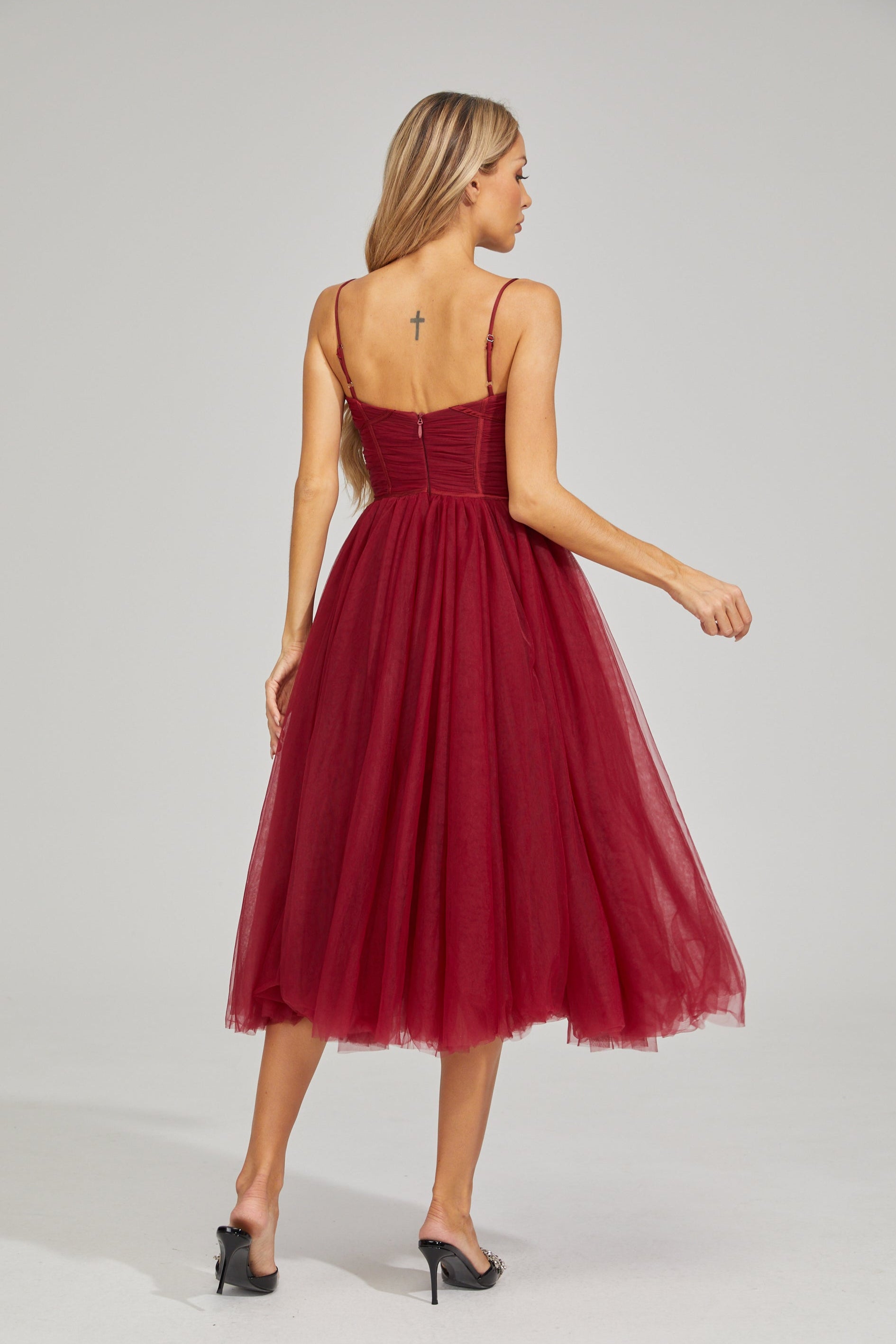 Rhaelle Dream Tulle Midi Dress