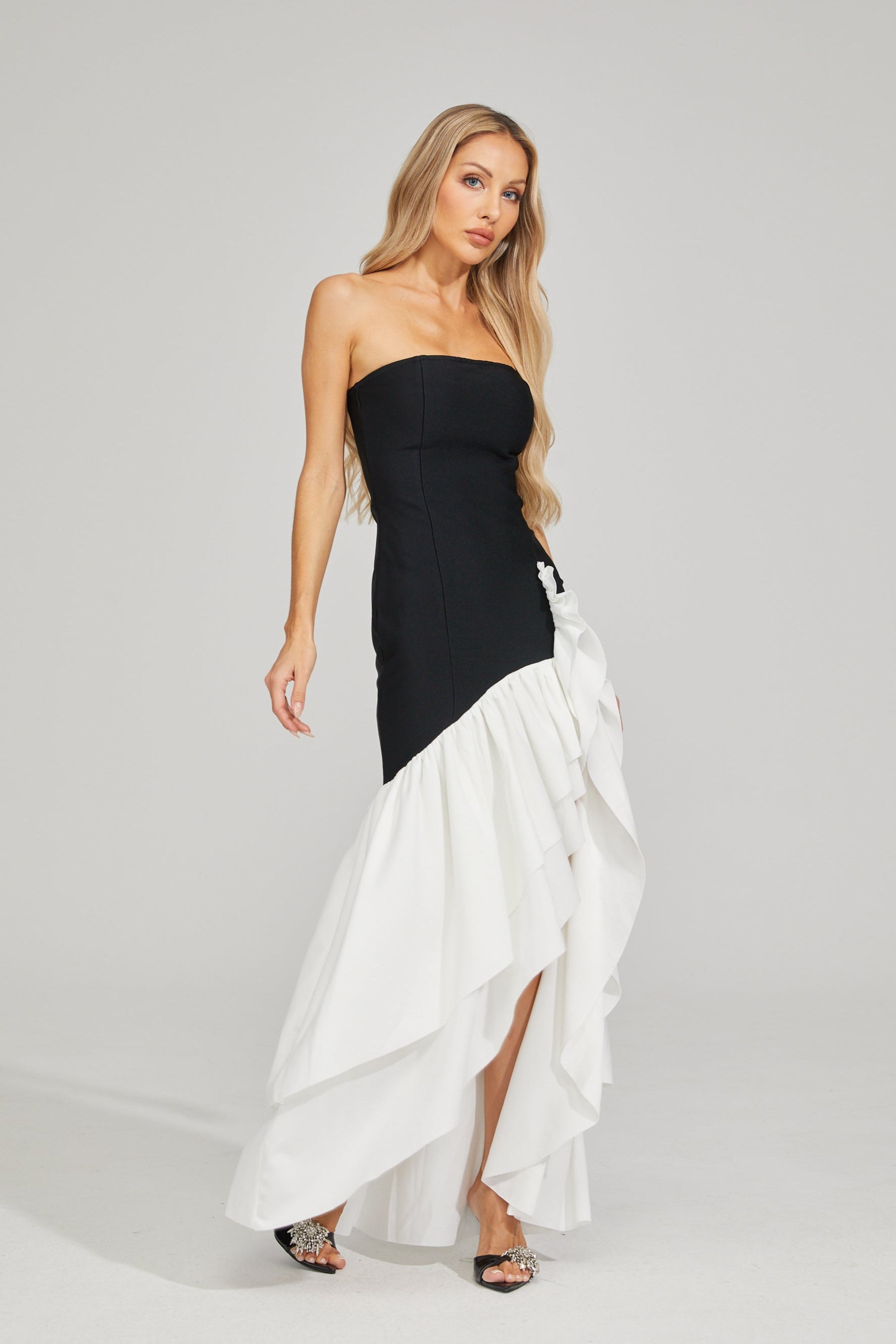 Lurdes Flow Strapless Maxi Dress
