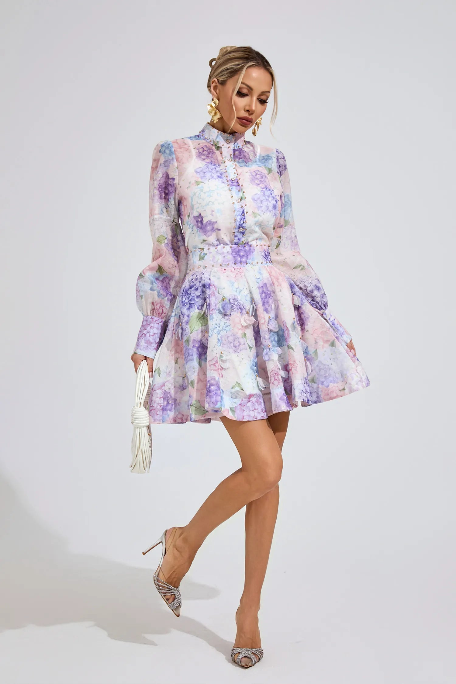 Hailey Purple Corset Two Piece Set